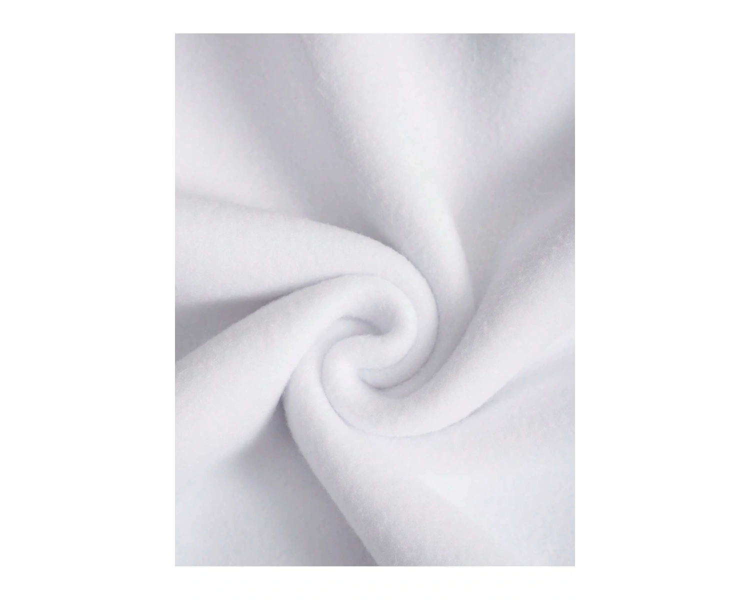 Lip Print Kangaroo Pocket Drawstring Hoodie Beyaz