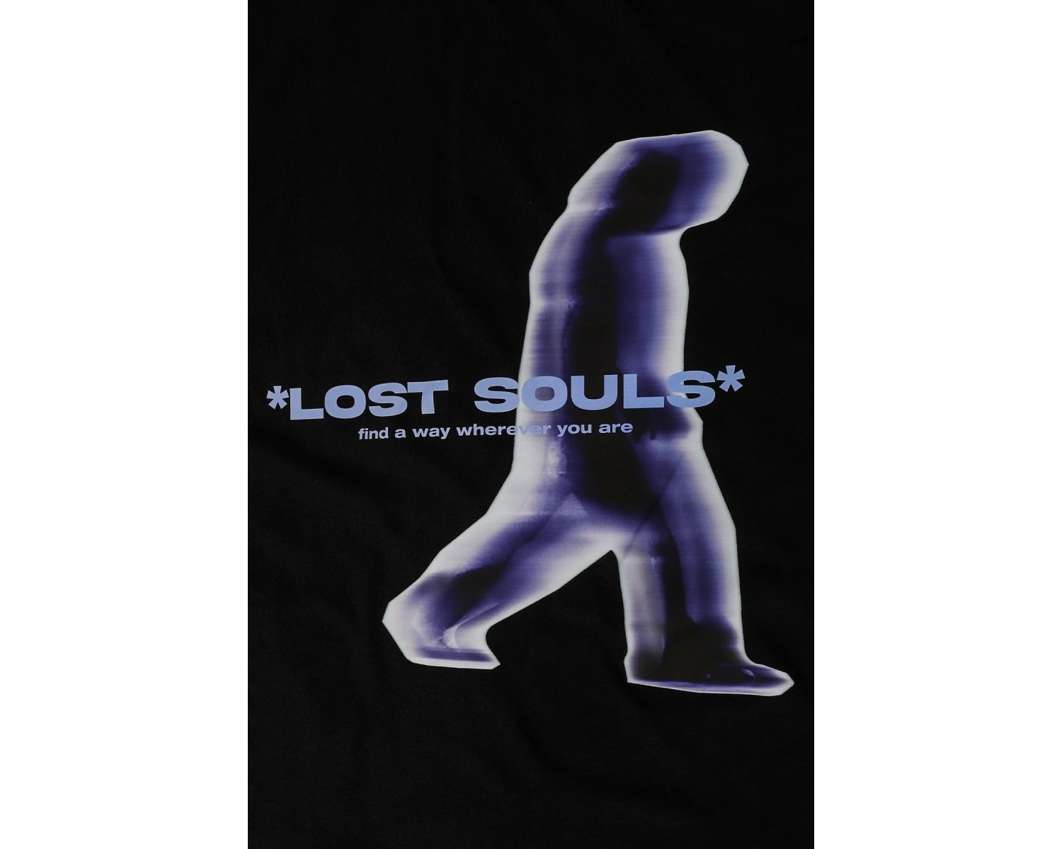 Lost Souls Baskılı Beyaz Unisex Oversize