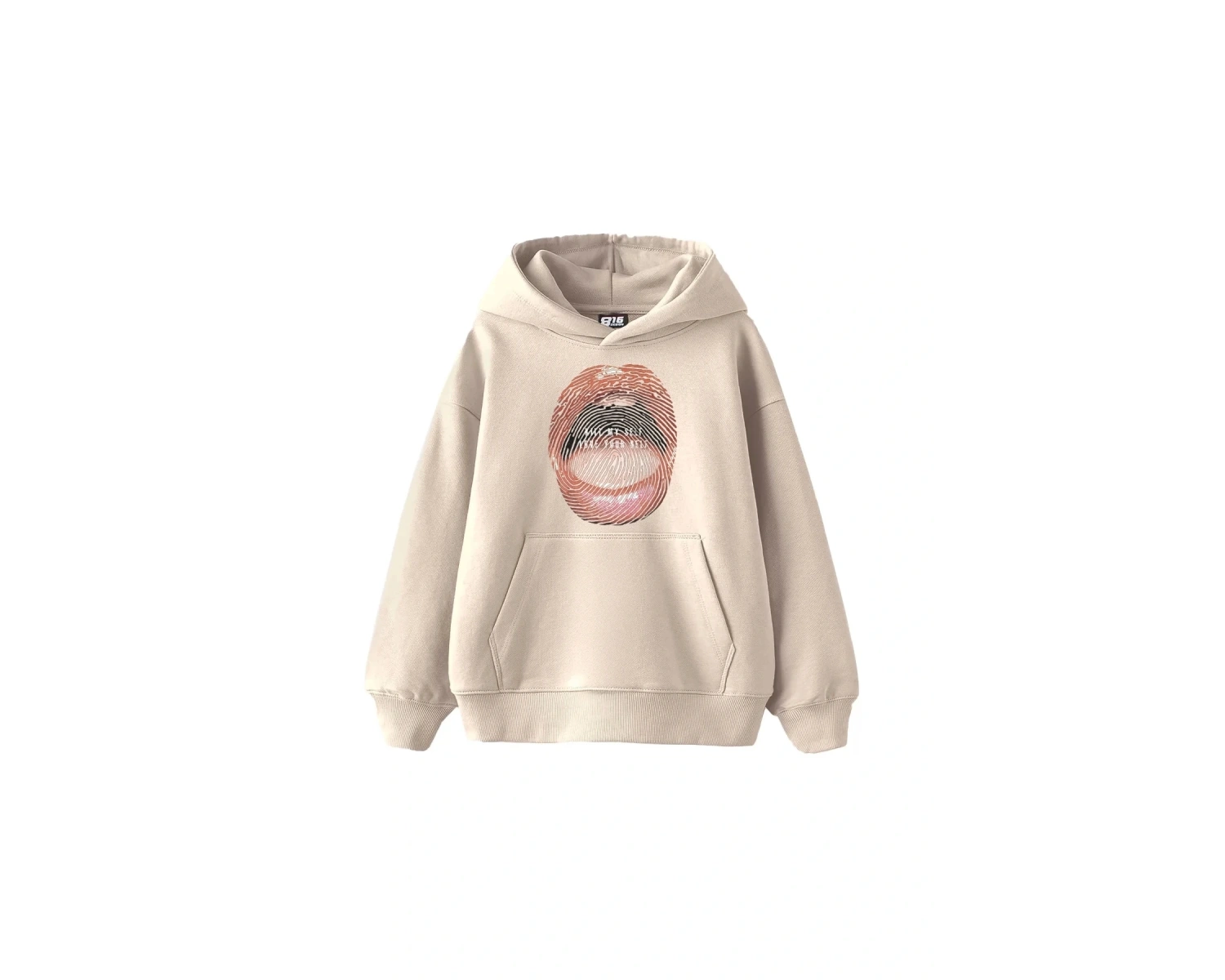 Love Your Self Baskılı Oversize Unisex Bej