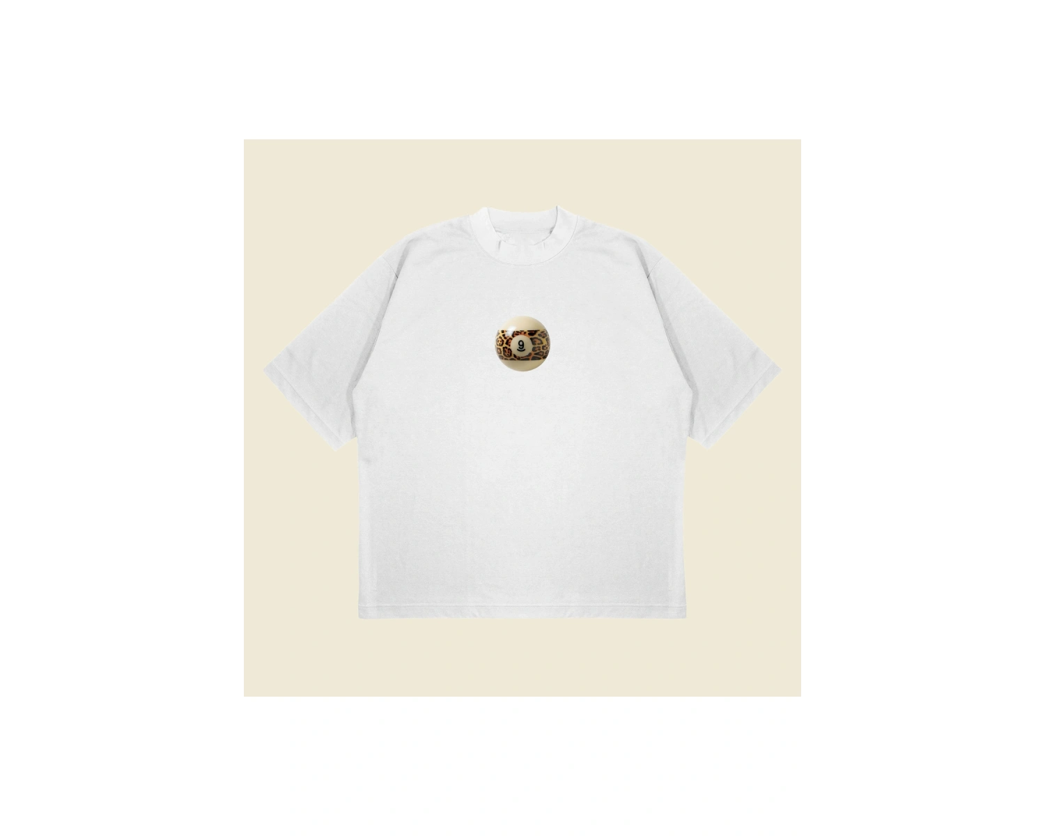 Lucky9leopar Boxy Fit Oversize Unisex Tshirt – Baskılı Tişört |