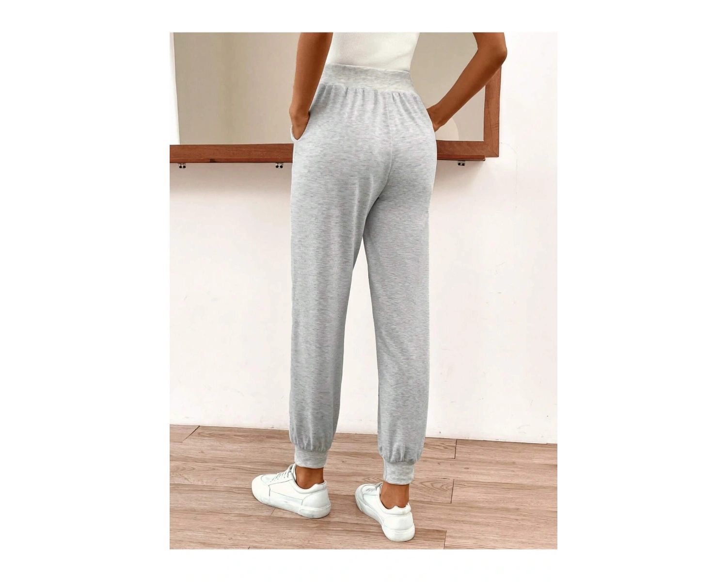 LUNE Dandelion Print Knot Front 4 Mevsim Eşofman