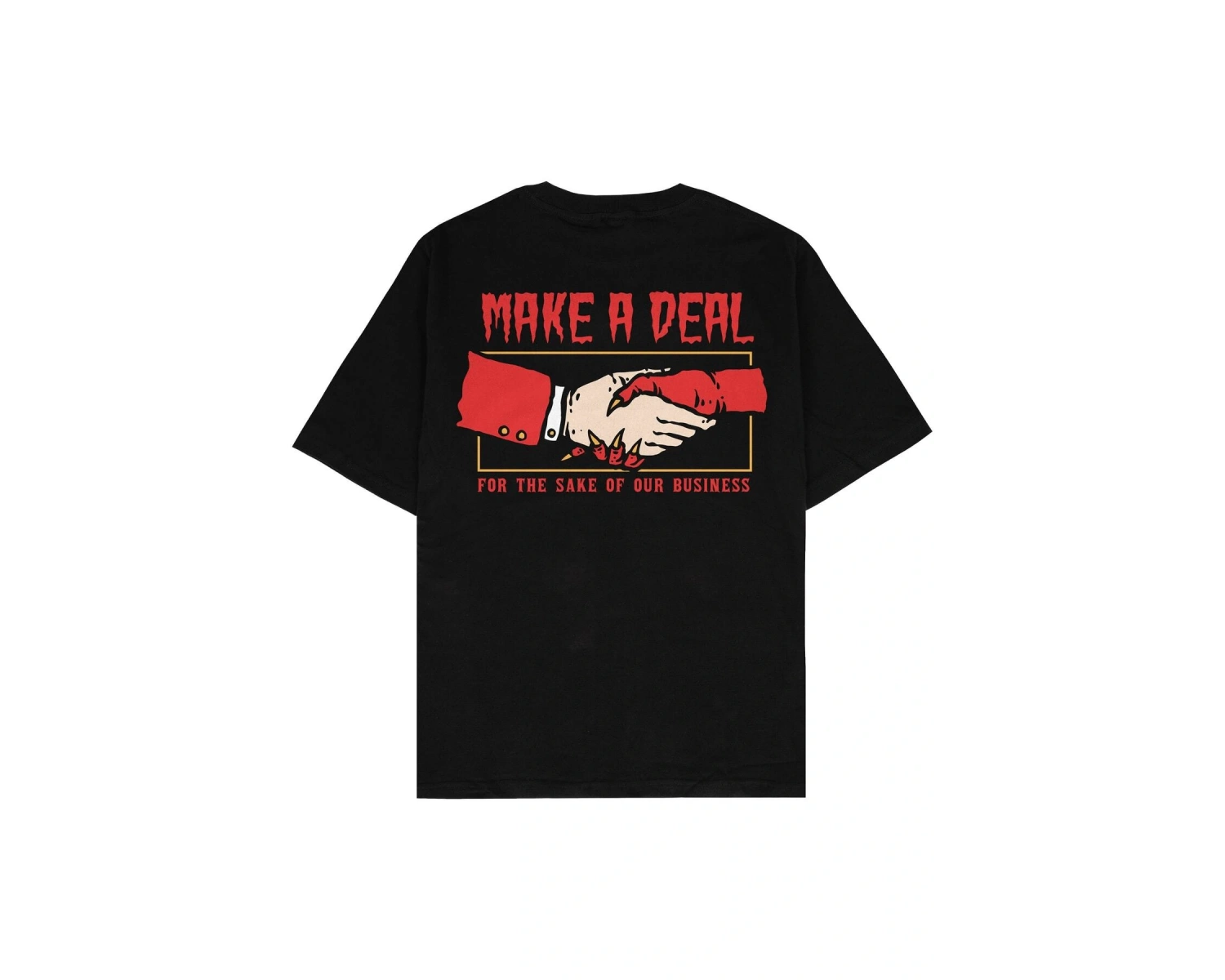 Make A Deal Siyah Oversize Unisex T-shirt