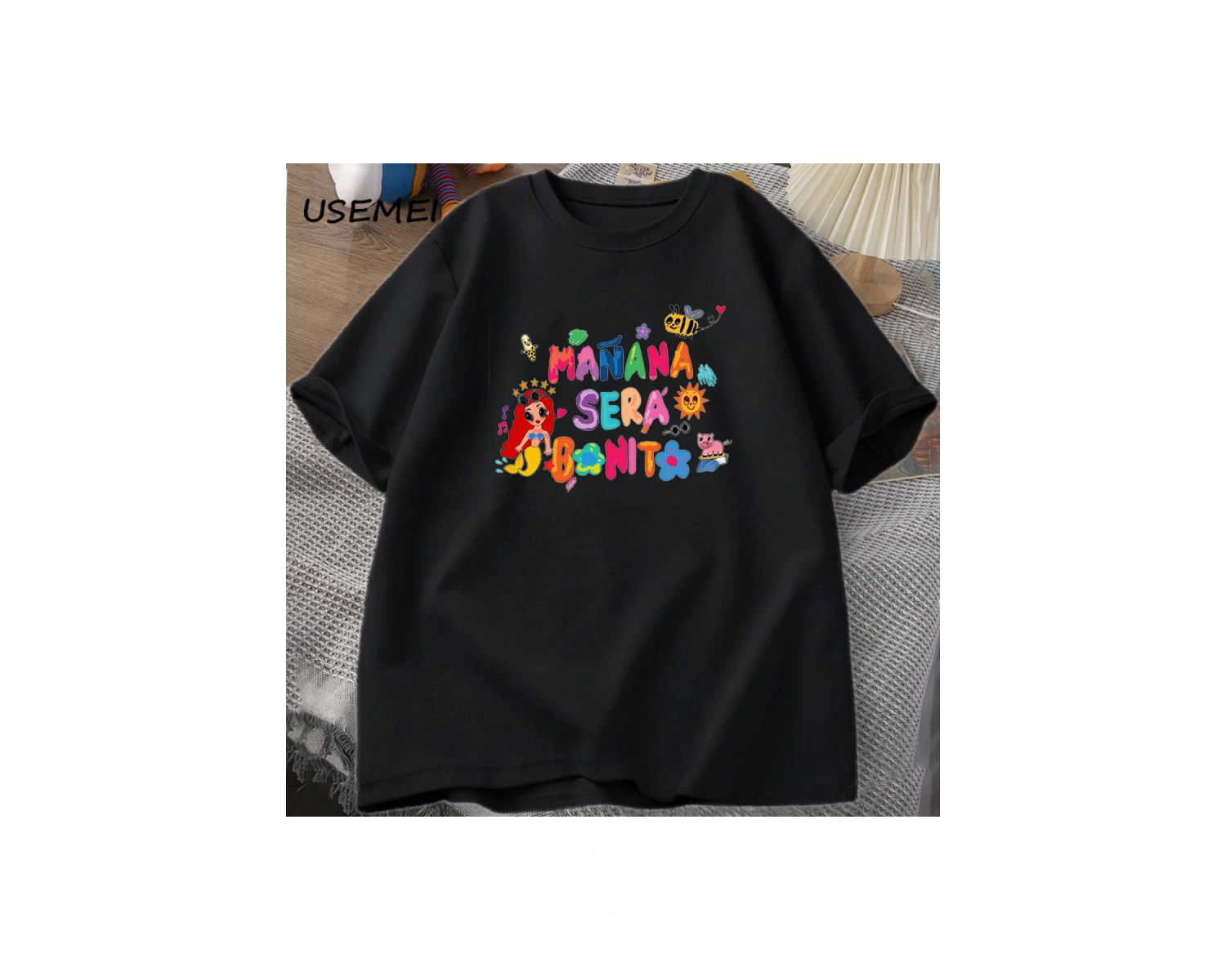 Manana Sera Bonito t-shirt kadın erkek kolombiya şarkıcı Karol G T Shirt pamuk kısa kollu Har 3007