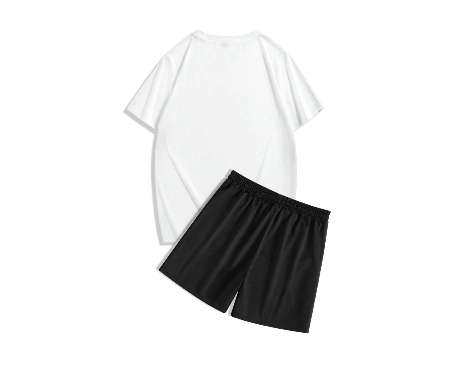 Manfinity EMRG Erkek Harf ve Araba Baskılı Rahat Yuvarlak Yaka Kısa Kollu