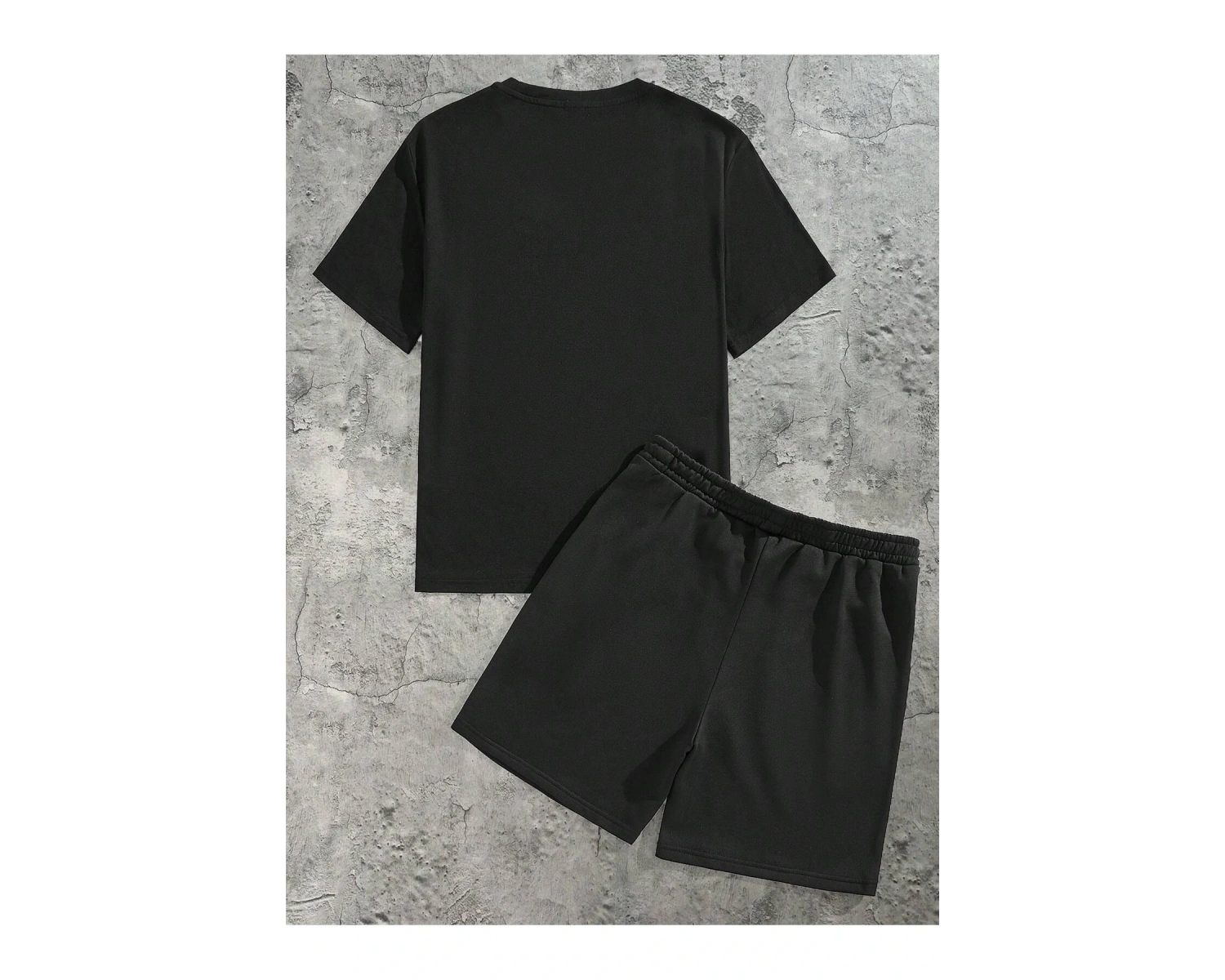 Manfinity Homme 2li Erkek Günlük Basit Kısa Kollu Tişört Ve Şort Takımı