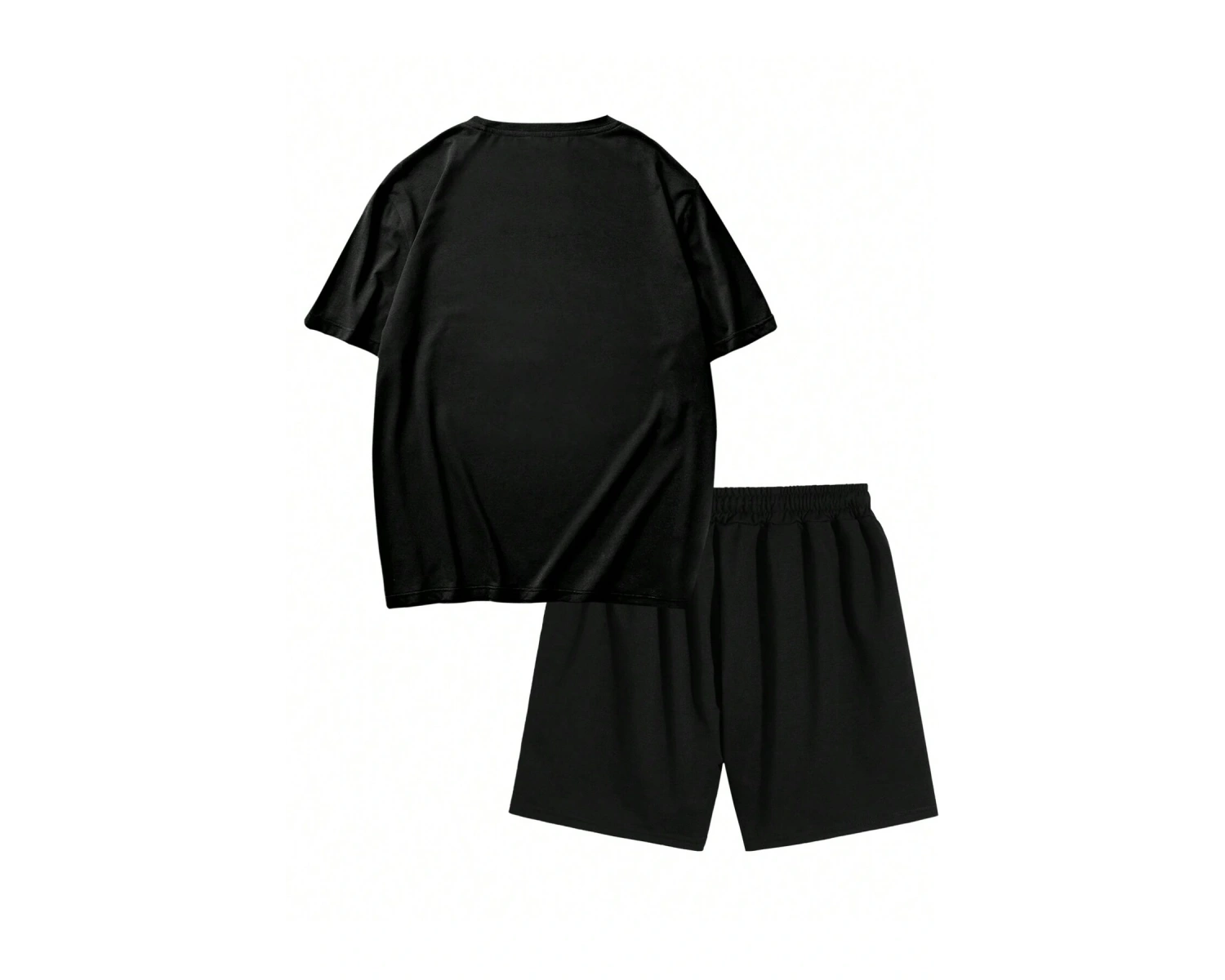 Manfinity Homme 2li Erkek Günlük Basit Kısa Kollu Tişört Ve Şort Takımı