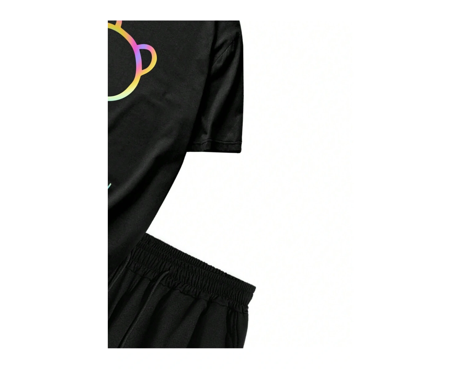 Manfinity Homme 2li Erkek Günlük Basit Kısa Kollu Tişört Ve Şort Takımı