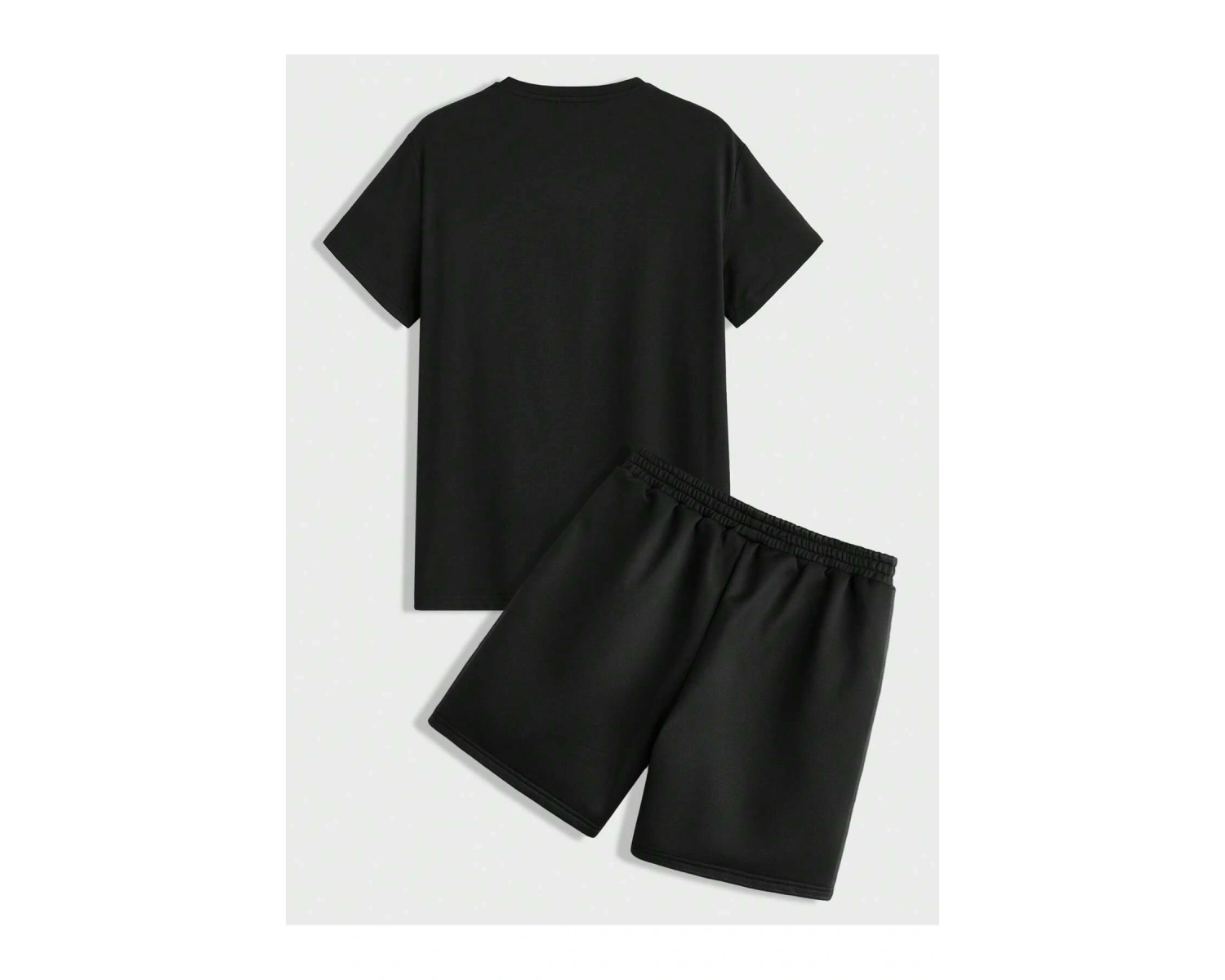 Manfinity Homme Casual College Style Tipografi Tişört ve Şort Takımı