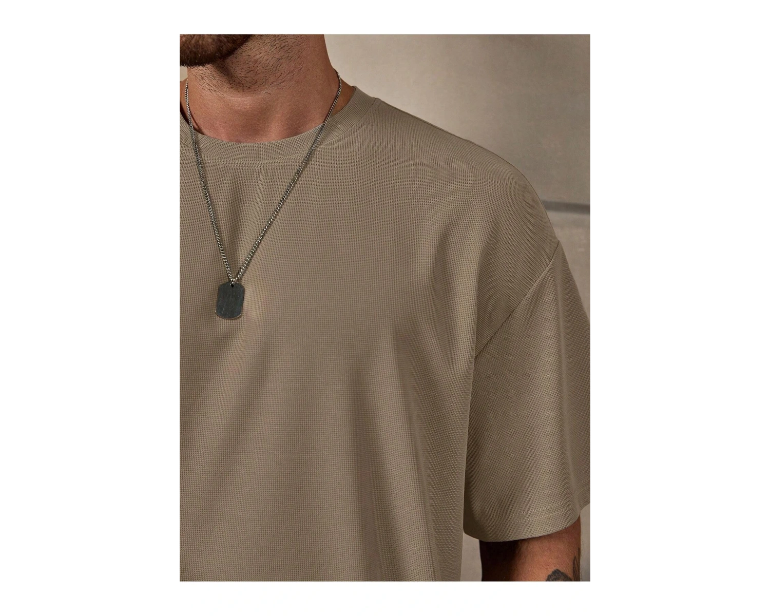 Manfinity Homme Erkek Düz Bol Bel Şortu