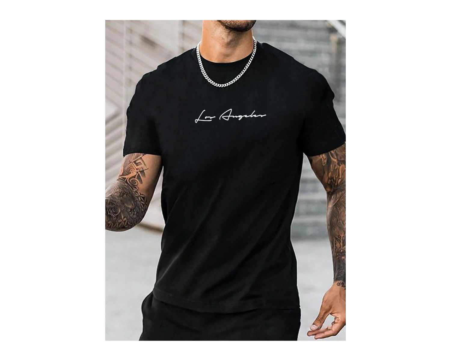 Manfinity Homme Erkek Mektup Baskılı Kısa Kollu Tişört ve Şort TakımıTişört ve Şort Takımı