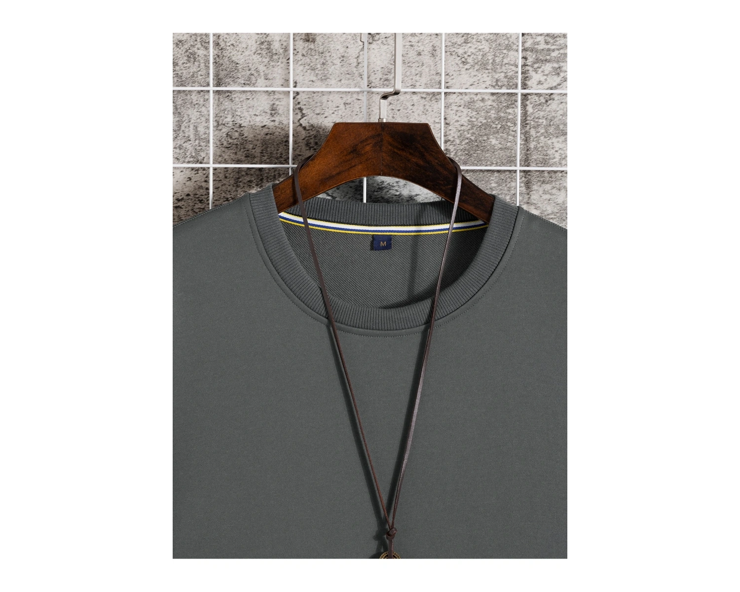 Manfinity Homme Horse Embroidery Sweatshirt Gri