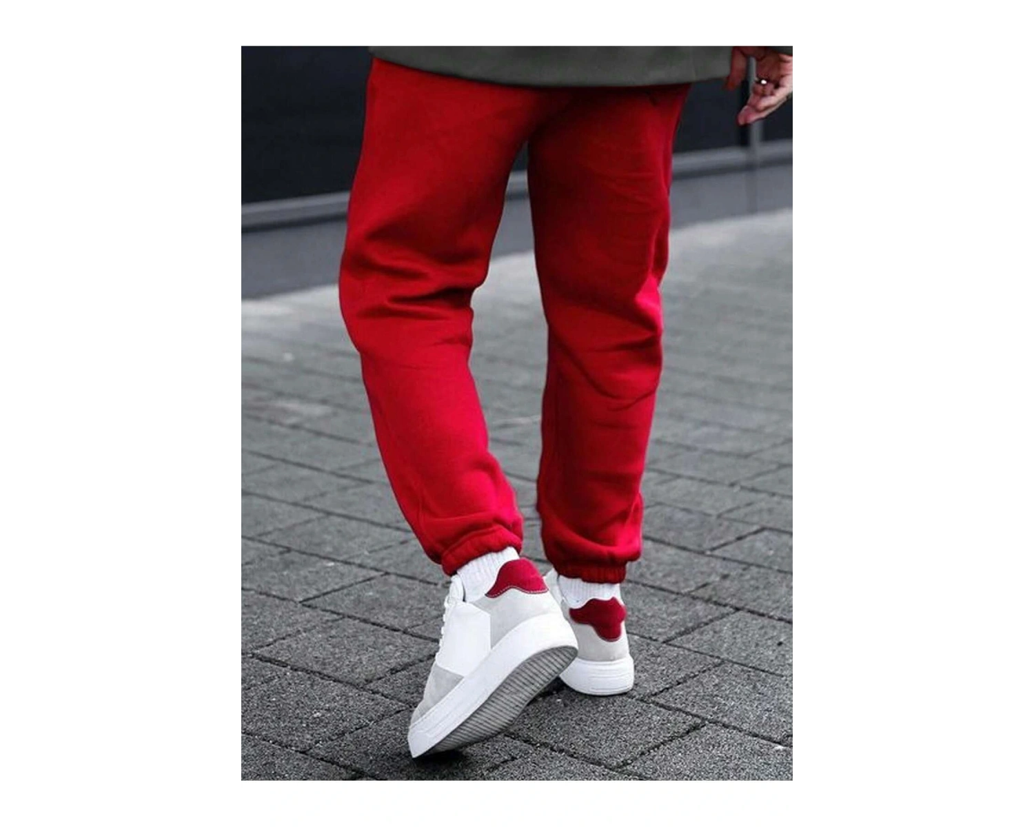 Manfinity Hypemode Erkek Harf Grafik İpli Bel Eşofman Altı