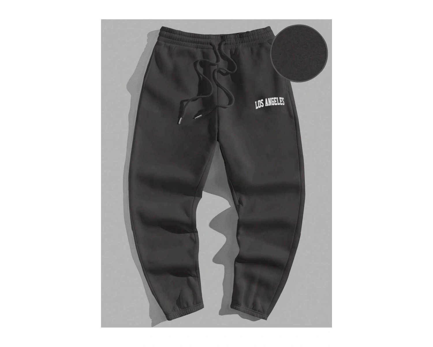 Manfinity Hypemode Erkek Harf Grafik İpli Bel Termal Astarlı Eşofman Altı