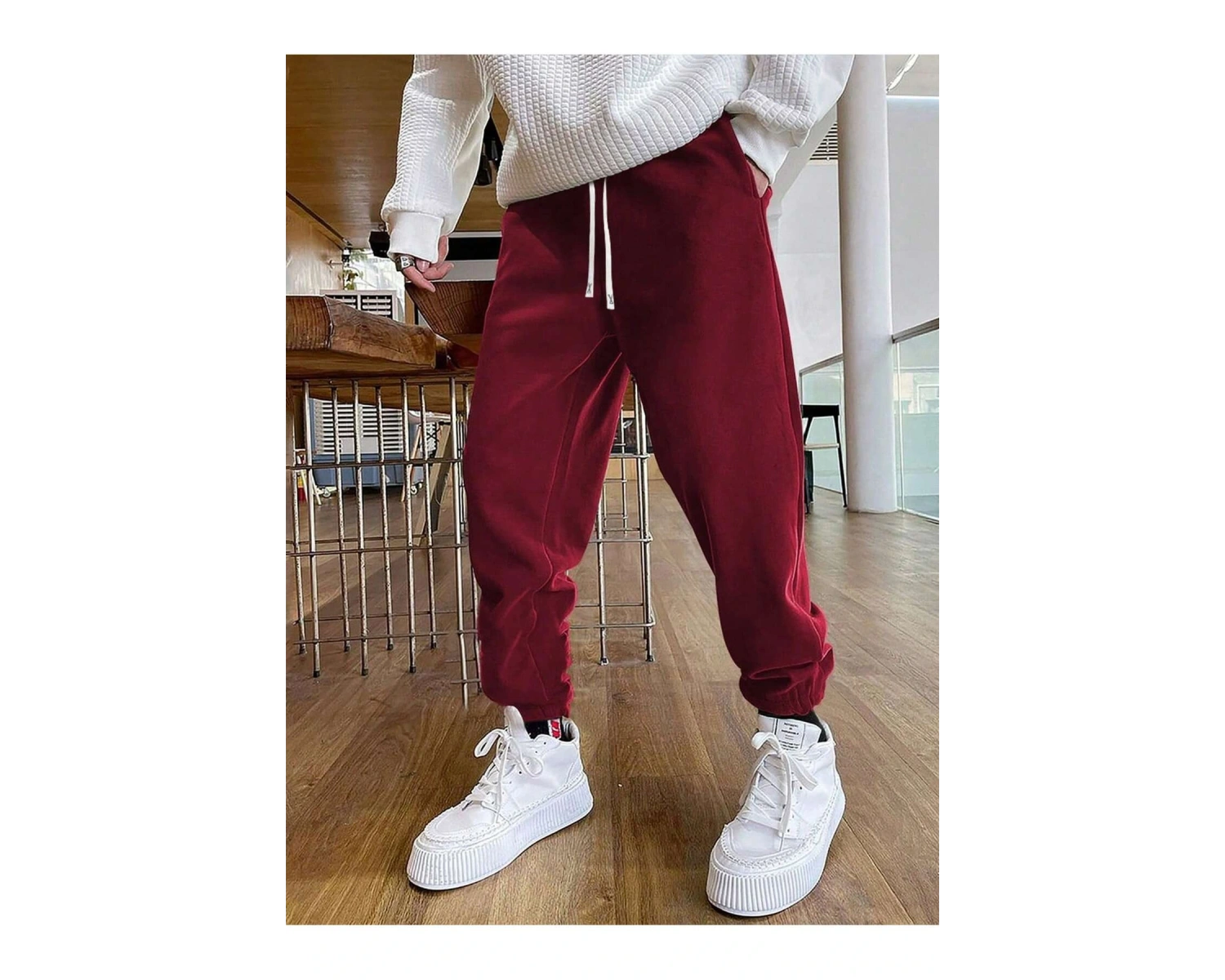 Manfinity Hypemode Erkek İpli Bel Eğimli Cep Eşofman Altı