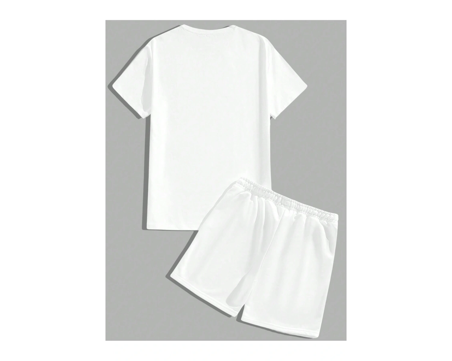 Manfinity Hypemode Erkek Mektup ollu Günlük Tişört Ve Şort Takımı