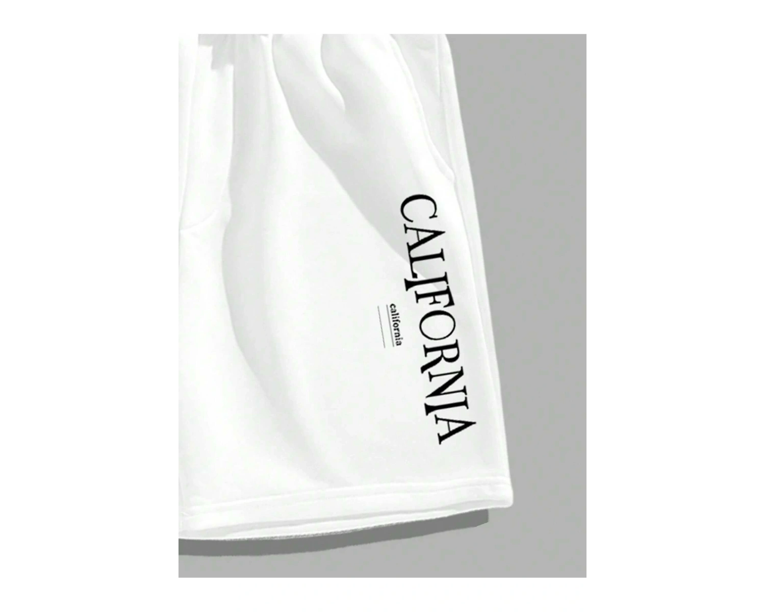 Manfinity Hypemode Erkek Mektup ollu Günlük Tişört Ve Şort Takımı