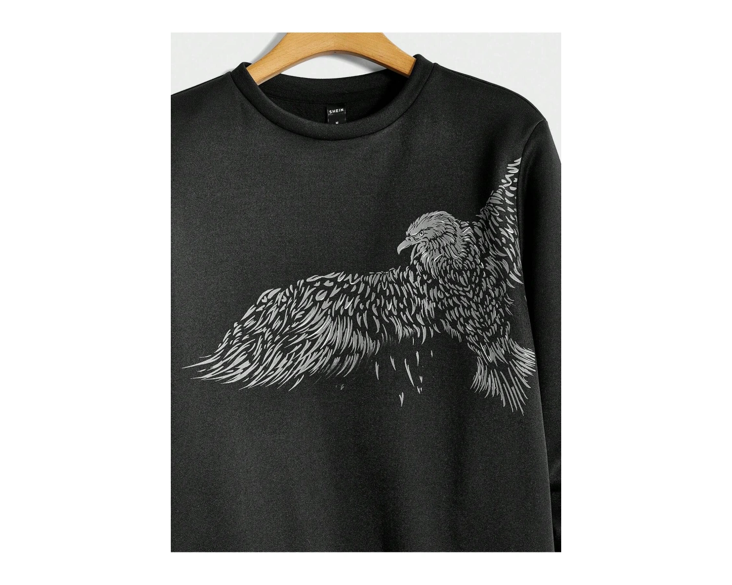 Manfinity LEGND Eagle Print Sweatshirt Siyah