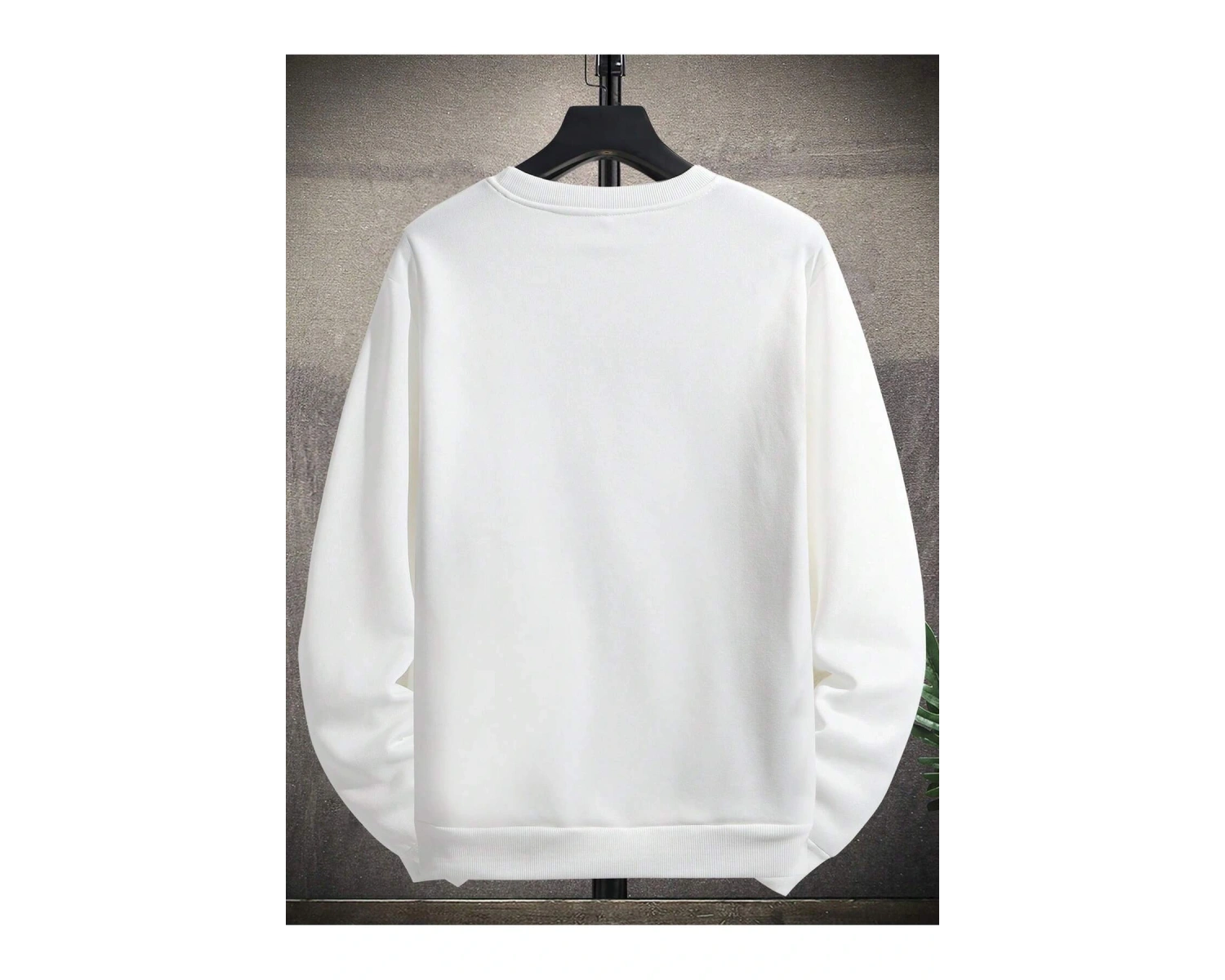 Manfinity LEGND Lion Print Lined Sweatshirt Beyaz