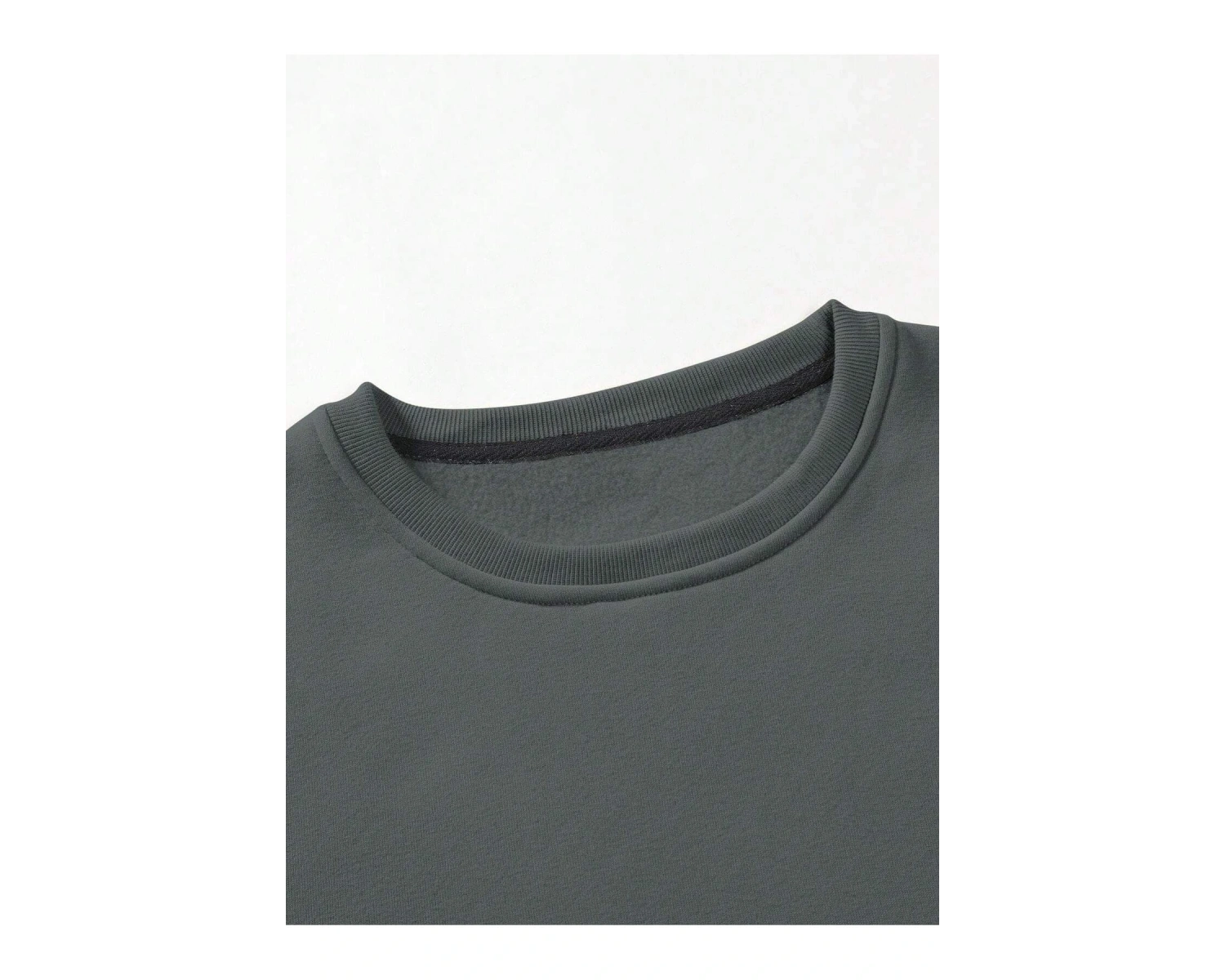 Manfinity Sporsity Letter Graphic Lined Sweatshirt Gri