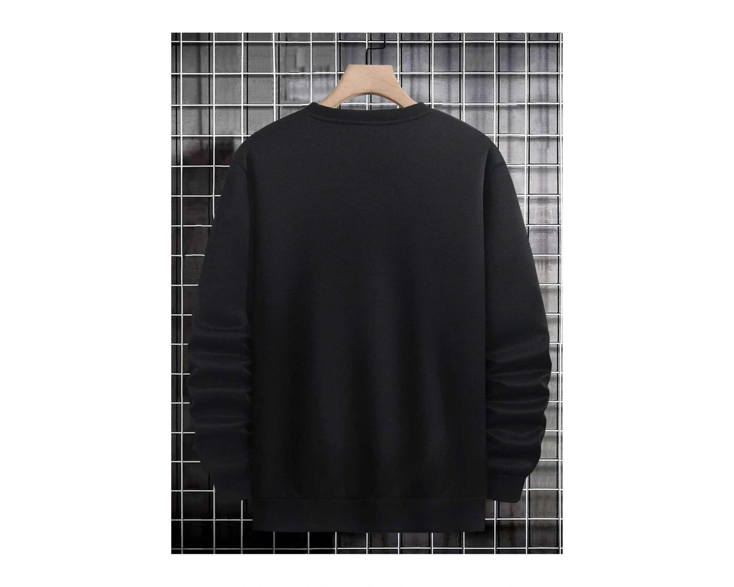 Manfinity Sporsity Letter Graphic Sweatshirt Siyah