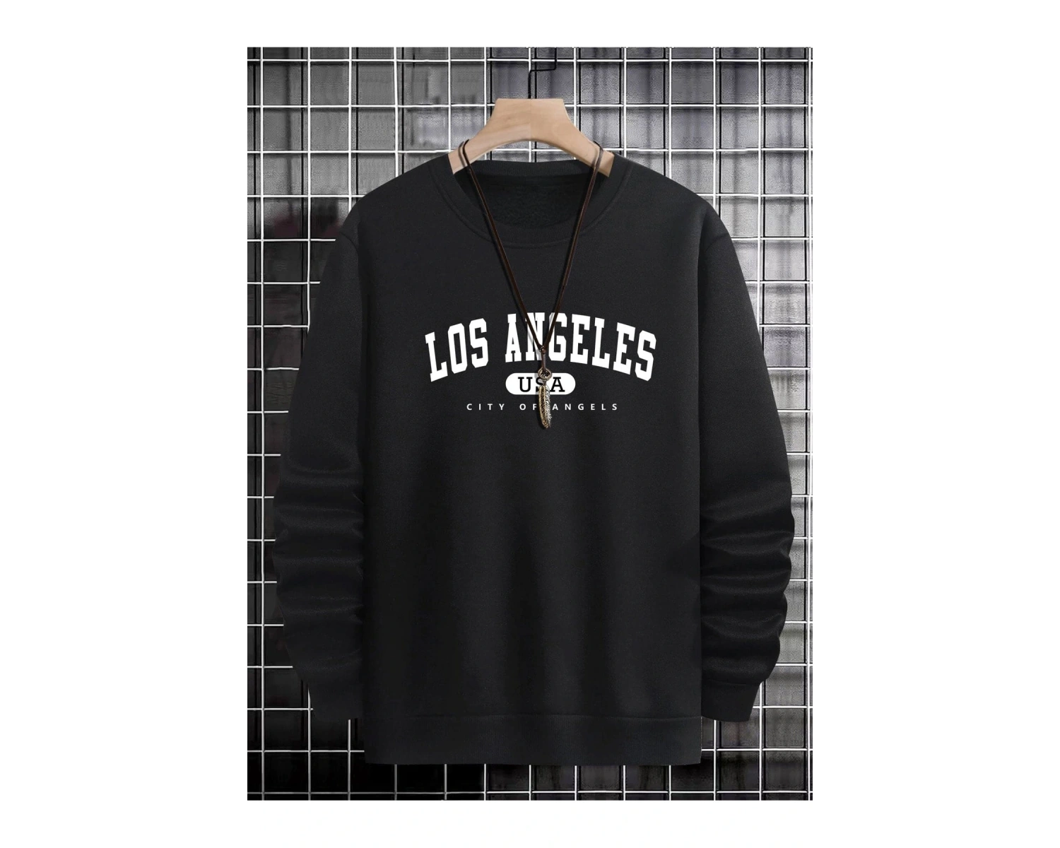 Manfinity Sporsity Letter Graphic Sweatshirt Siyah