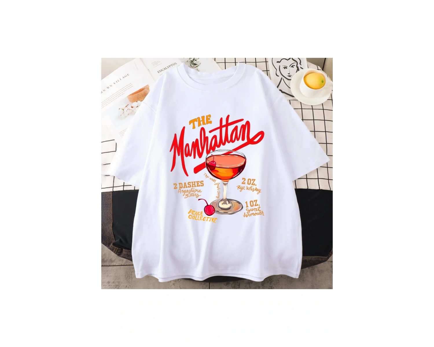 Manhattan Ağır vintage T erkek Kadın Moda Hip Hop streetwear Gevşek günlük kıyafetler