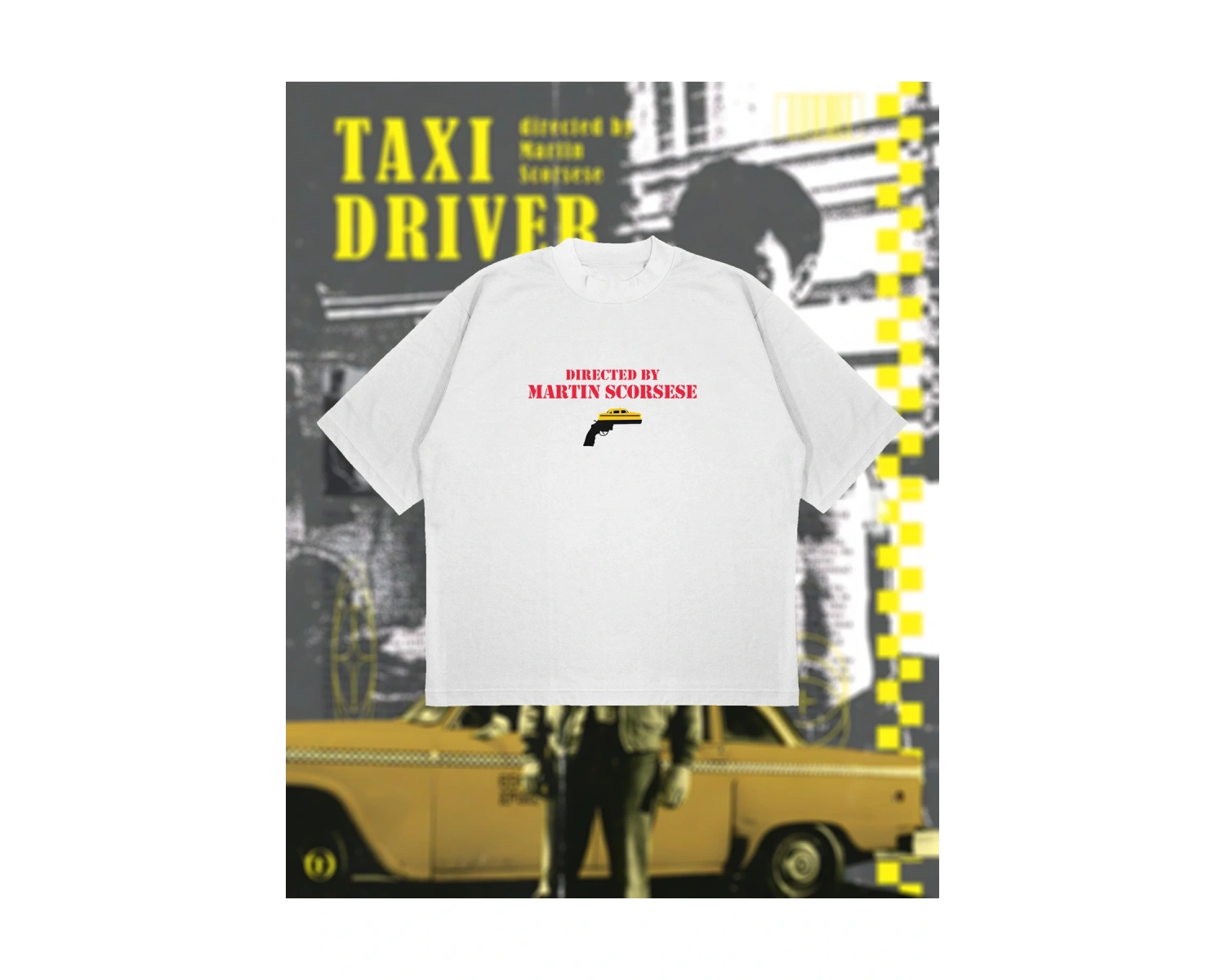 Martin Scorsese Baskılı Oversize Unisex Pamuklu Nefes Alan Kalın Kumaşlı