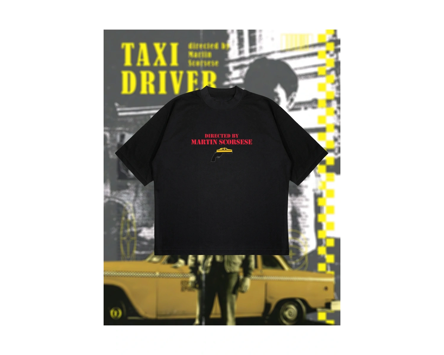 Martin Scorsese Baskılı Oversize Unisex Pamuklu Nefes Alan Kalın Kumaşlı