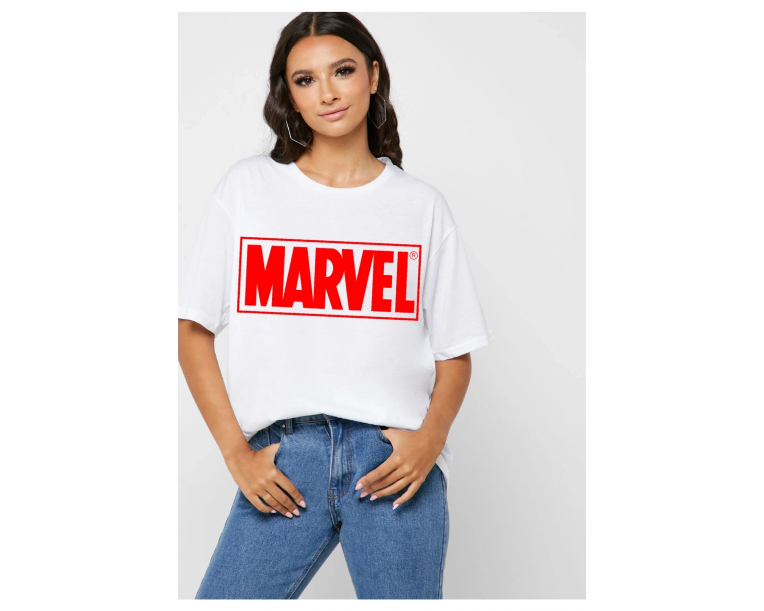 Marvel Logo Oversize T-Shirt