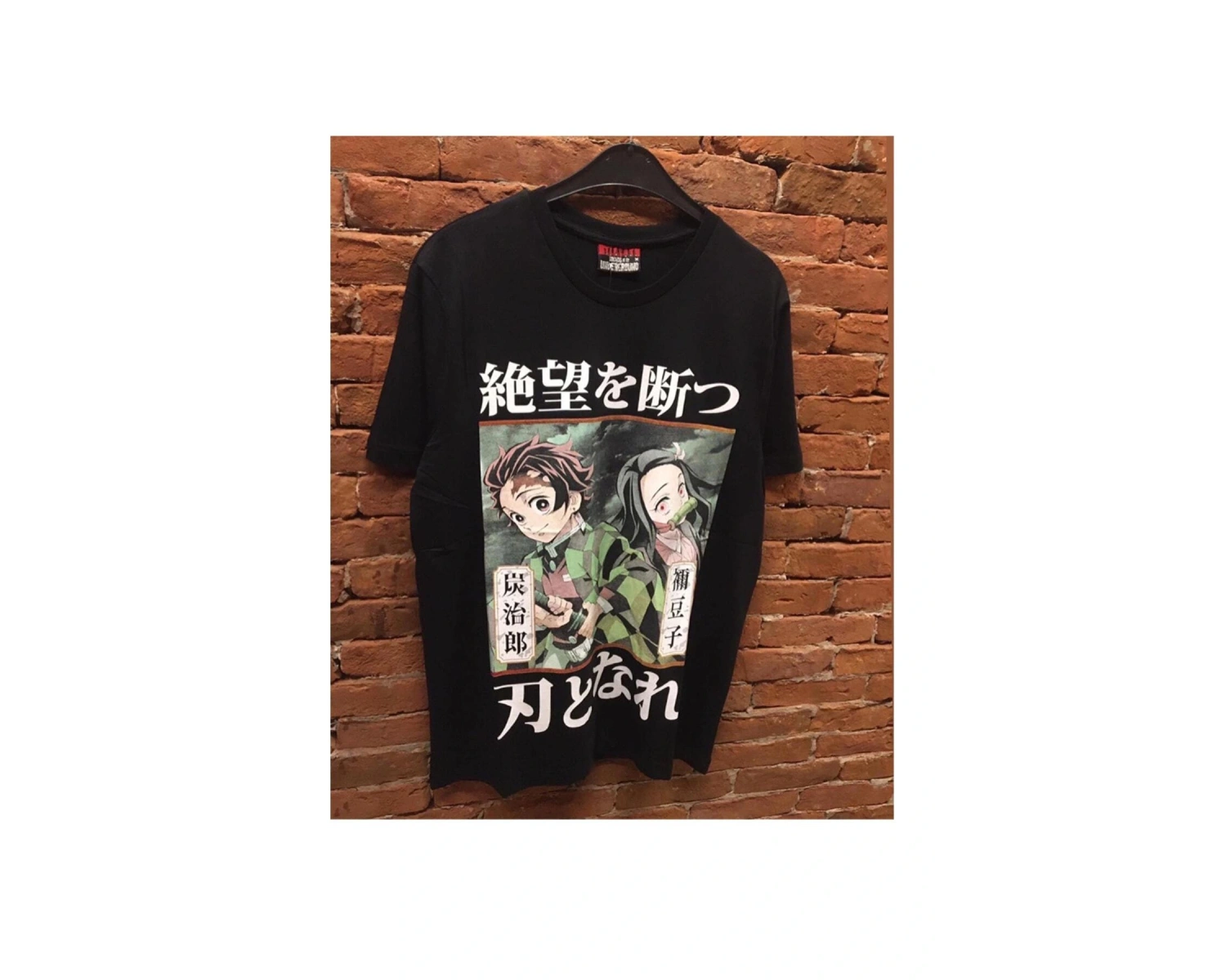 MAVİ Anime Unisex Demon Slayer Tanjiro Nezuko Sırt Baskılı Tişört DMNS856325