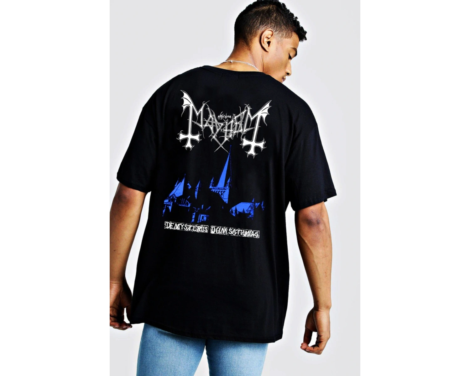 Mayhem De Mystriis Dom Sathanas Oversize Unisex Tişört