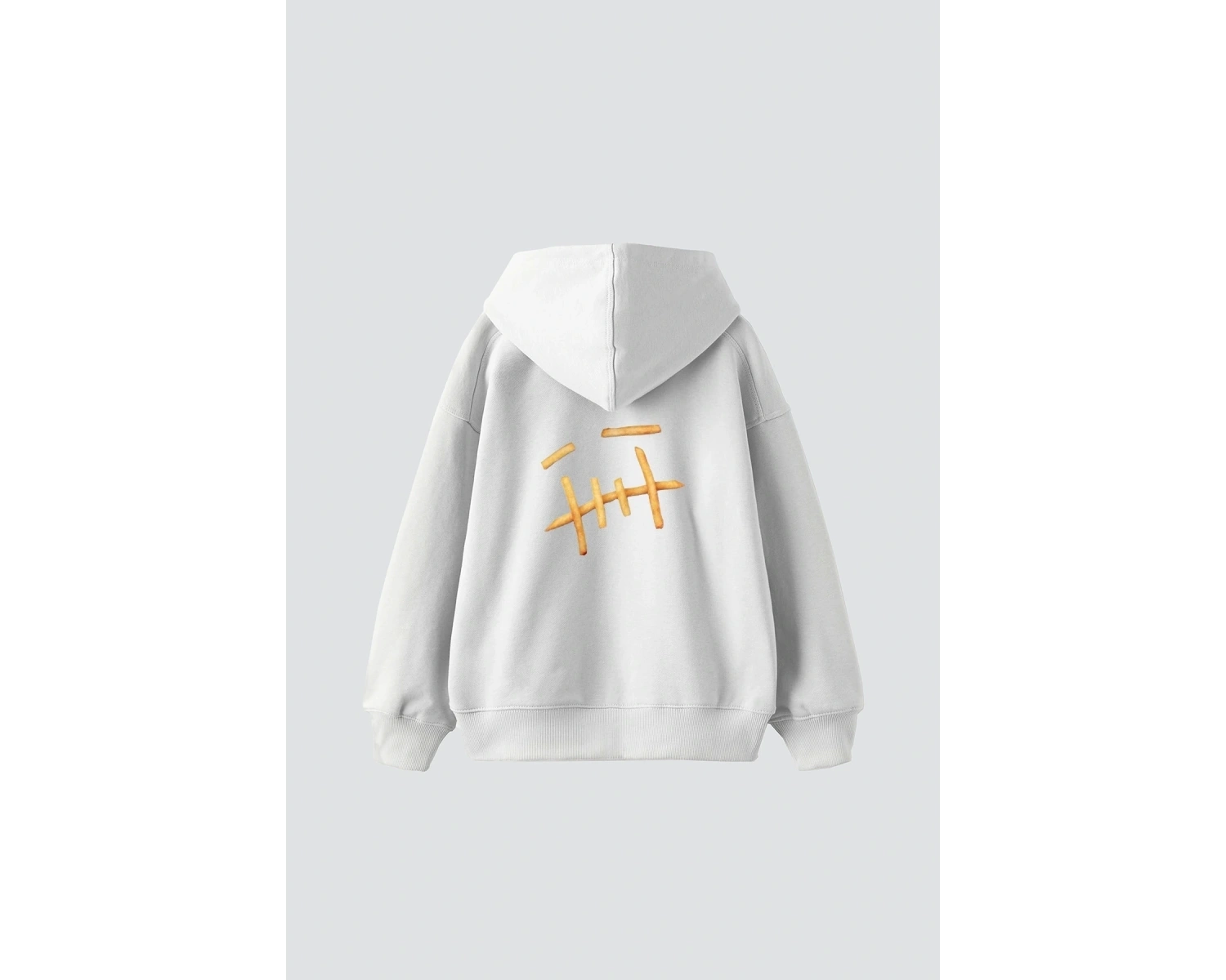 Mc. Cactus Jack Baskılı Oversize Unisex Premium Beyaz