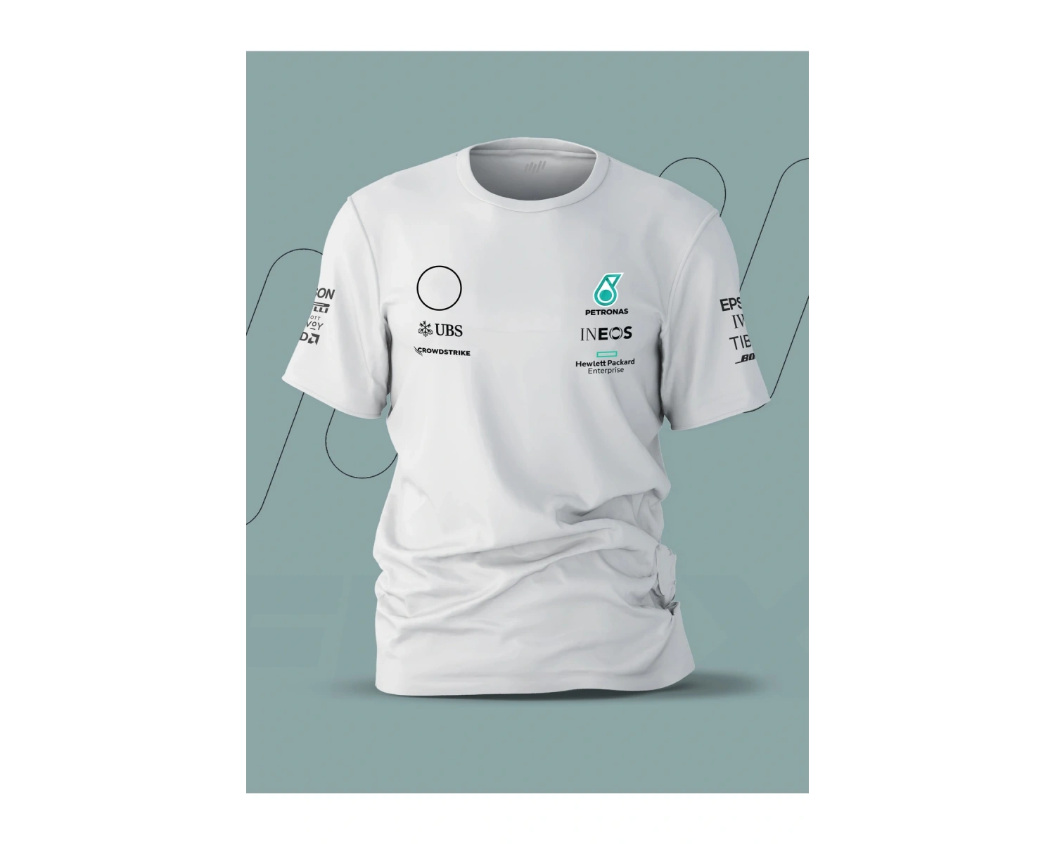 Mclaren 2021 F1 Parlayan Baskılı T-shirt