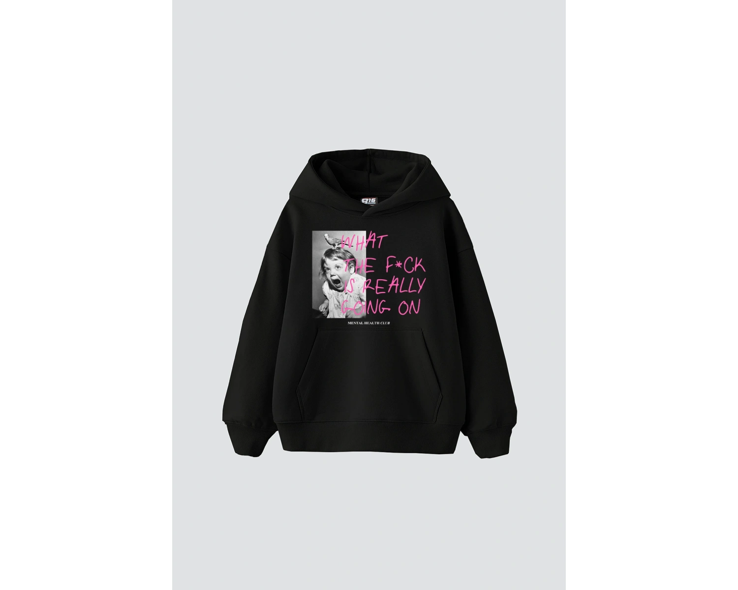 Mental Health Baskılı Oversize Unisex Beyaz