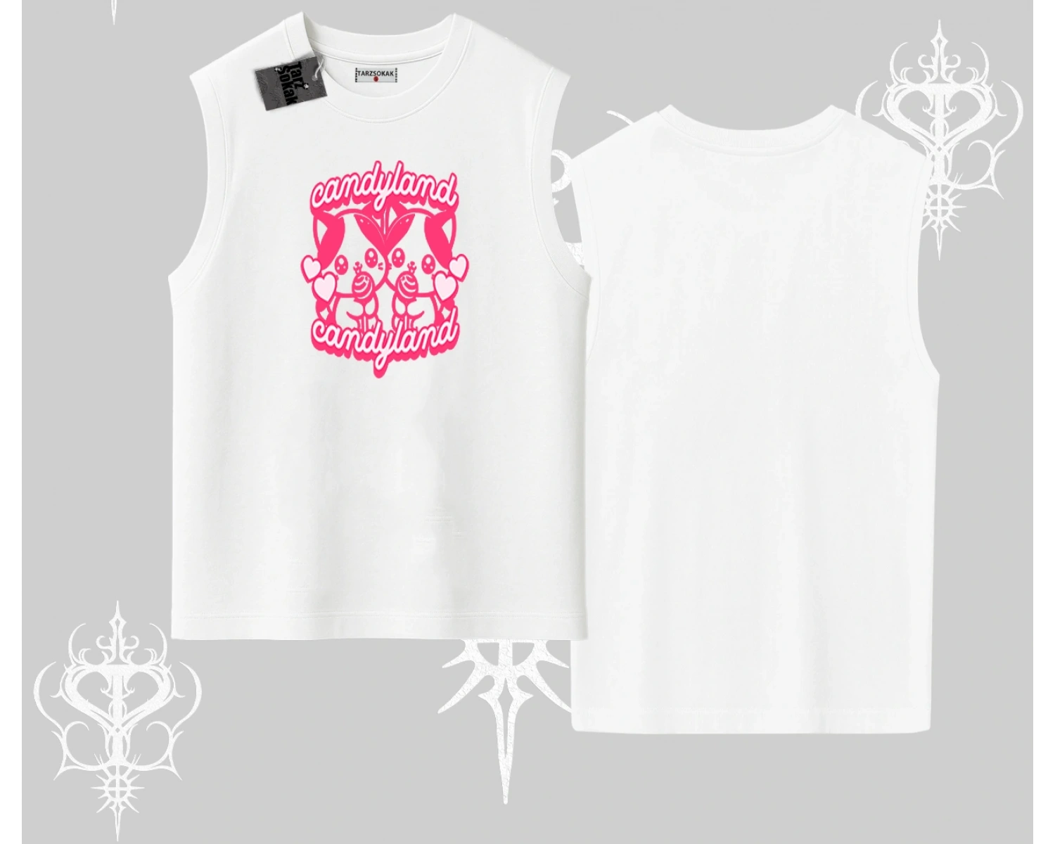 Meow Yazılı Kedi Portre Baskılı Babby Tee Tshirt