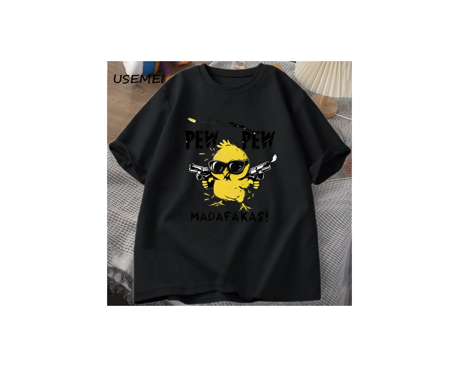 Merhaba Bro köpek yavru T-Shirt Tee rahat Y2K komik Meme Waitimgoated Terkekler kadın 2974