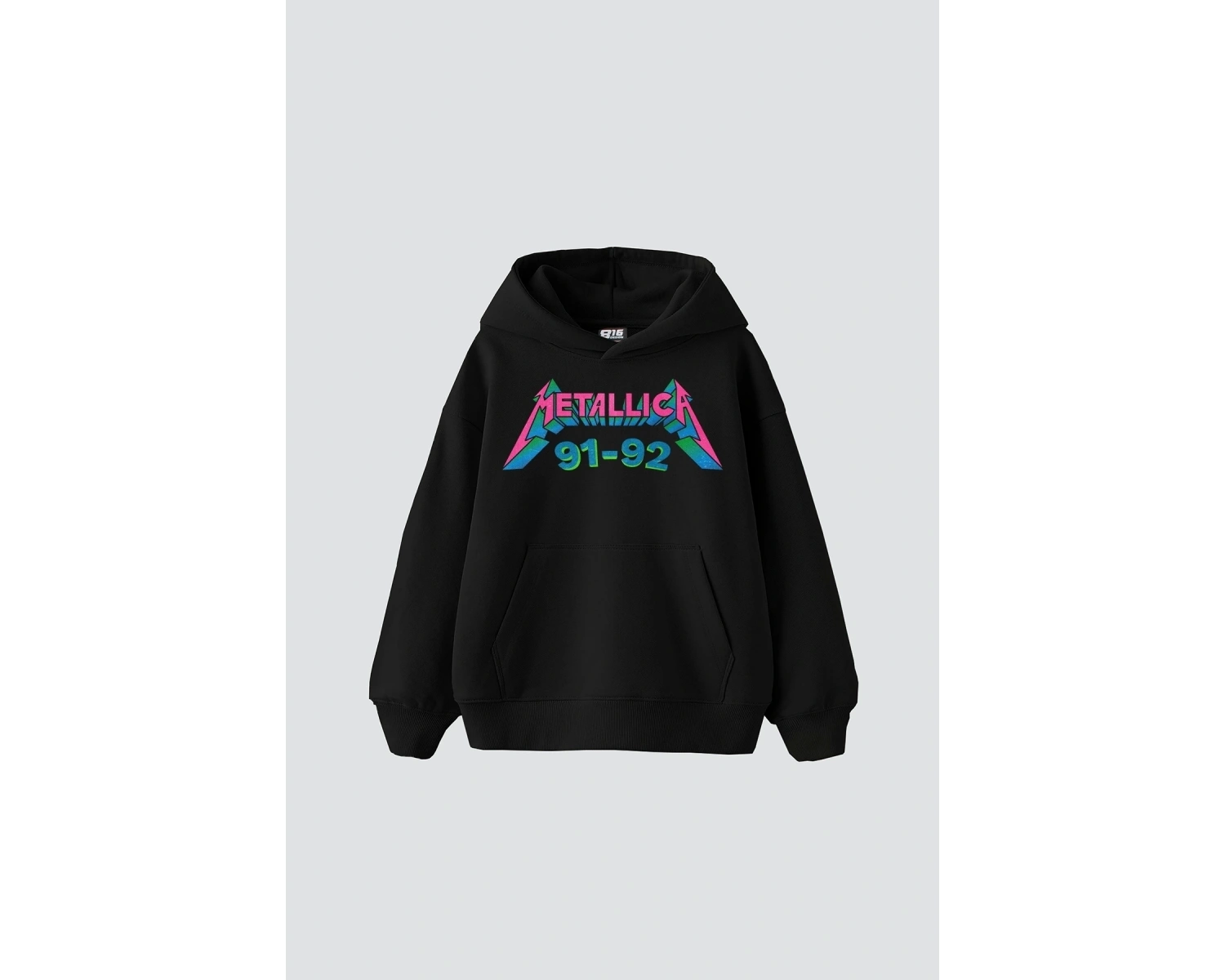 Metallica Skull Baskılı Oversize Unisex Premium Beyaz