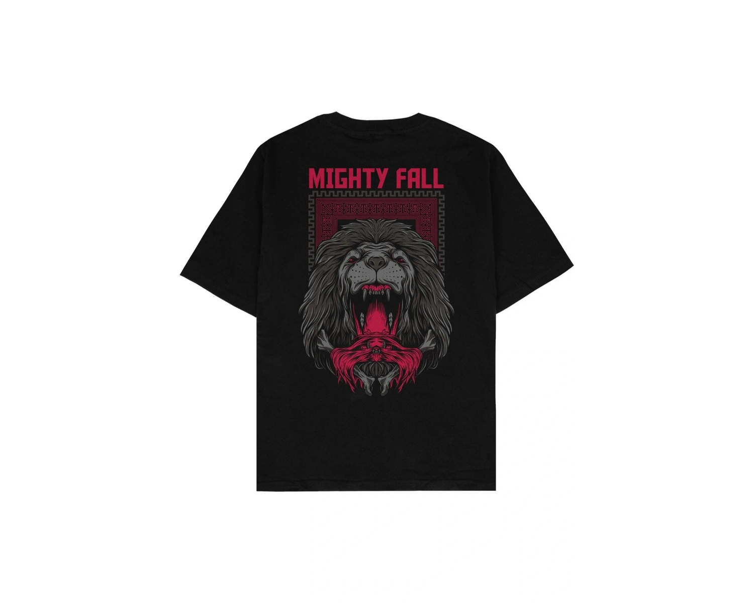 Mighty Fall Siyah Oversize Unisex T-shirt