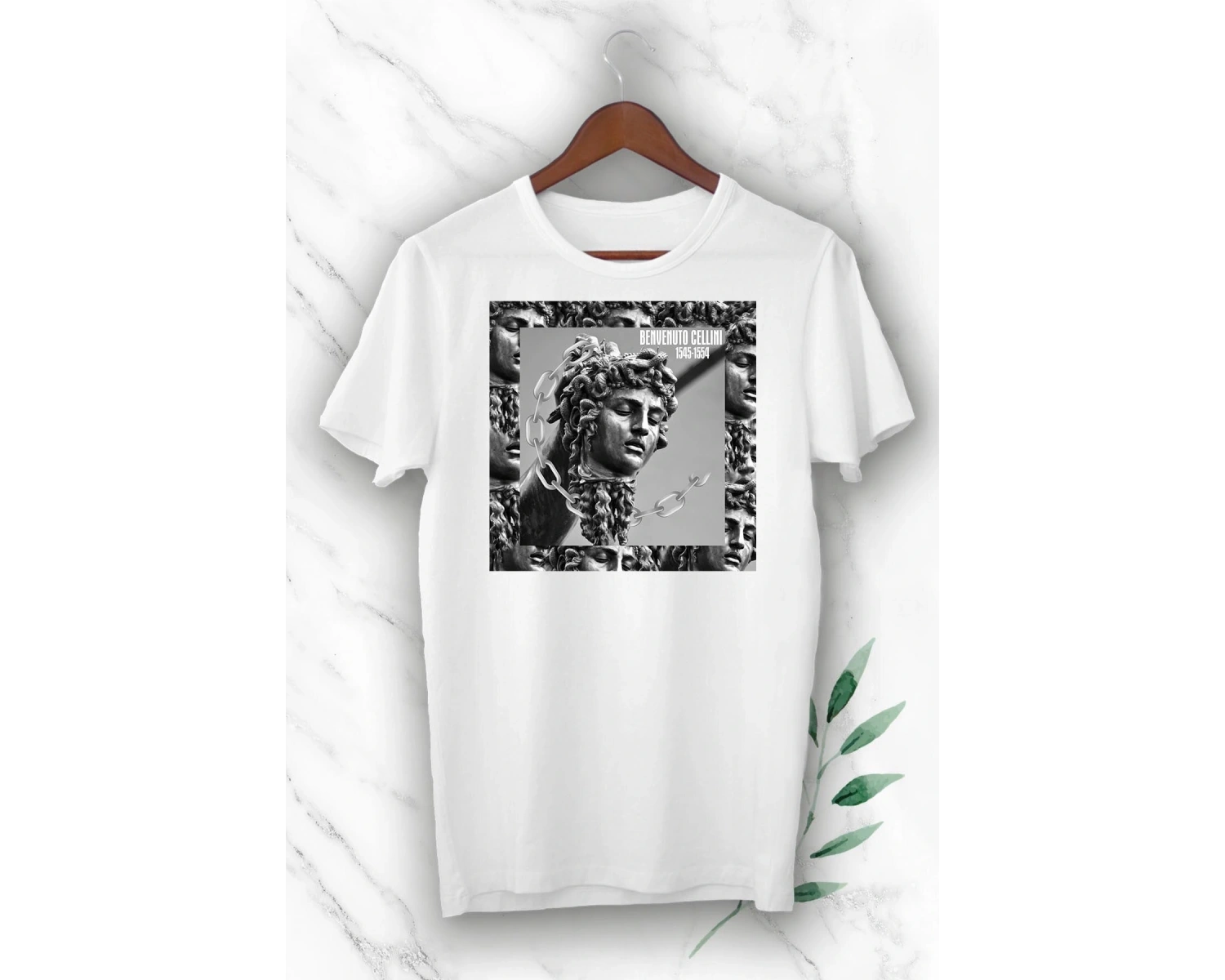 Mitoloji Medusa Baskılı Tişört