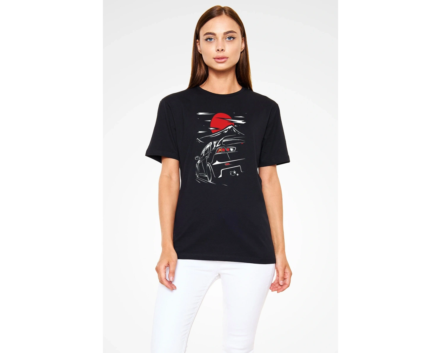 Mitsubishi Siyah Unisex Tişört T-shirt