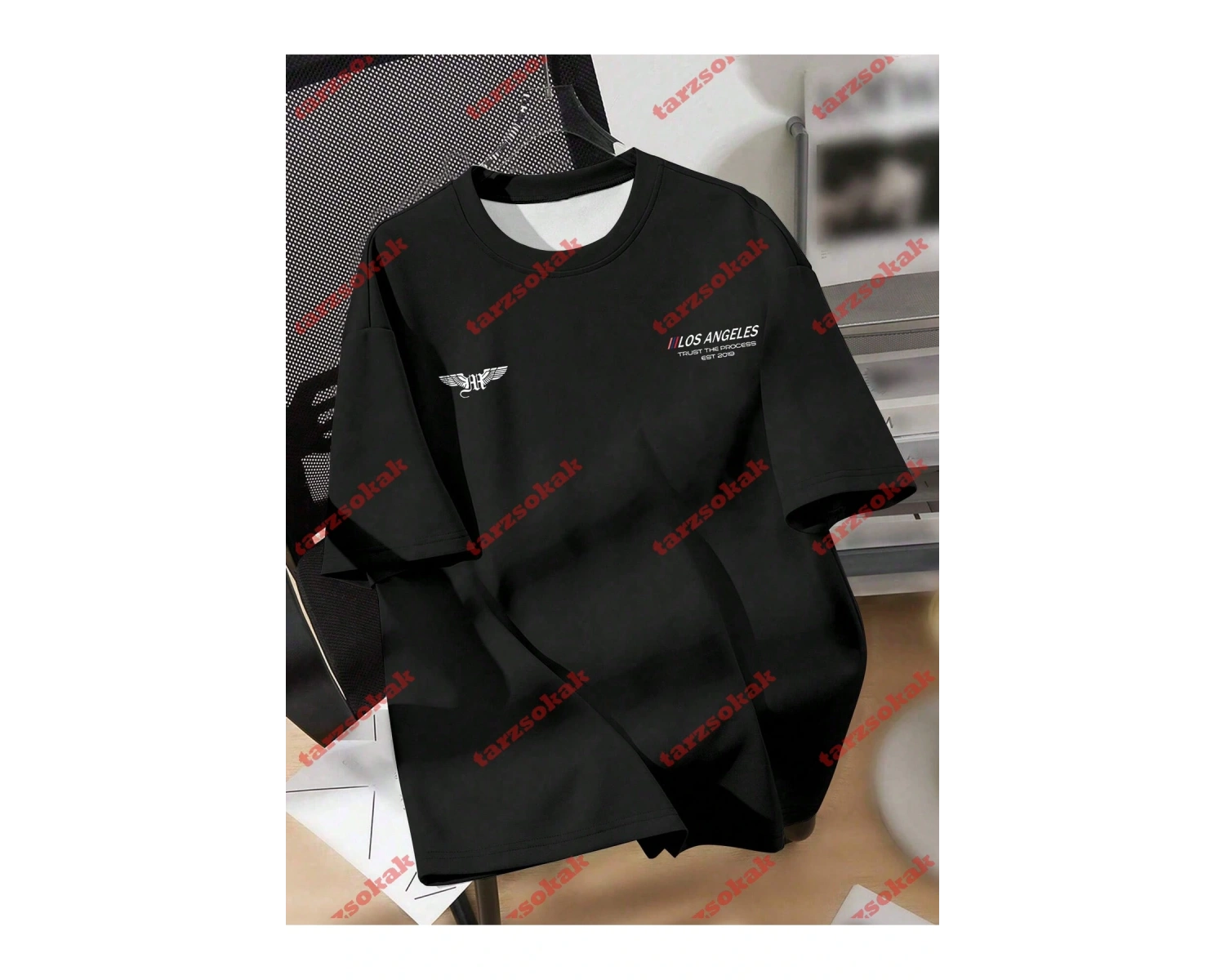 Model 3174 Erkek Yazlık Yuvarlak Yaka Kısa Kollu Günlük Tişört, Yaz