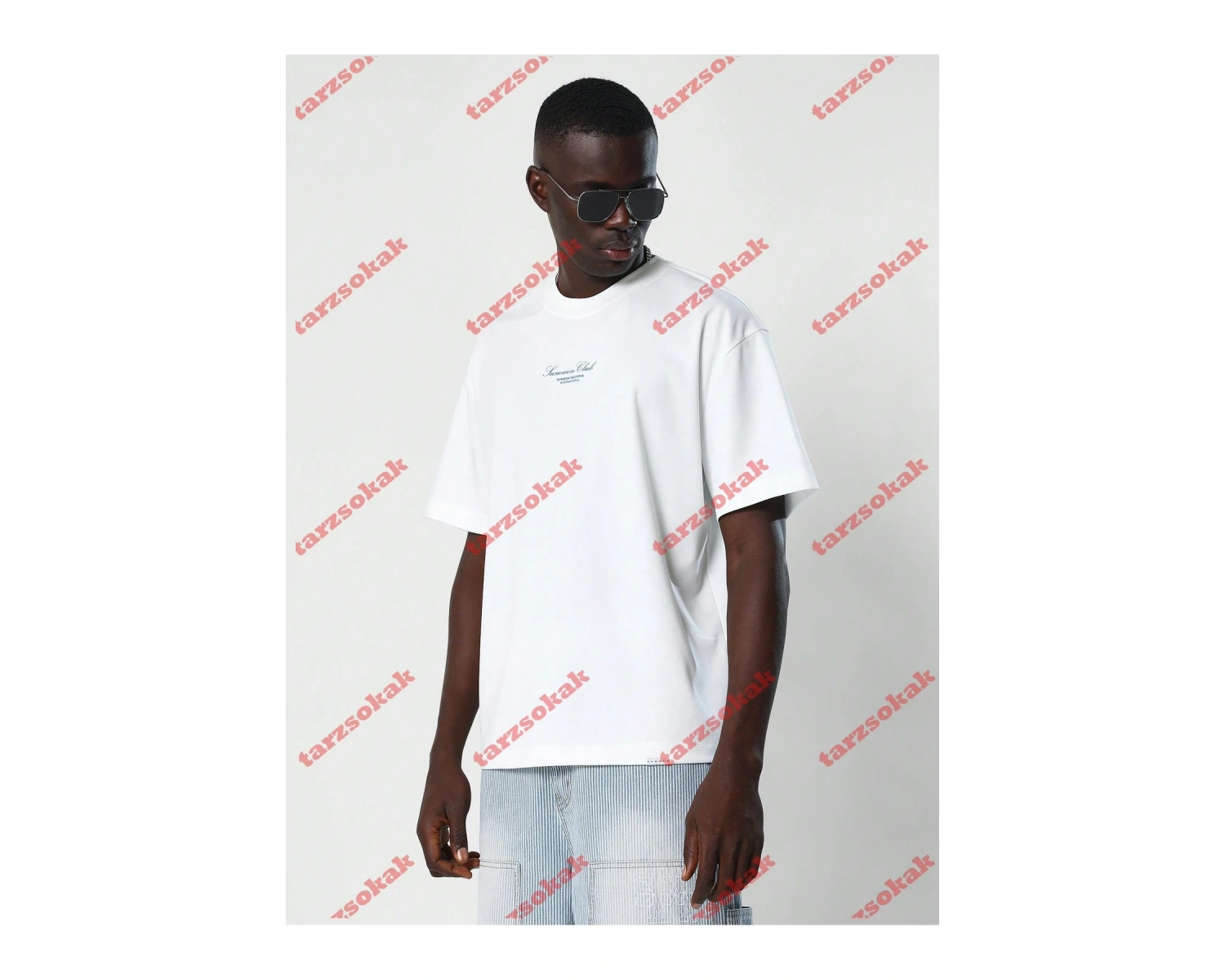 Model 3180 Erkek Yazlık Yuvarlak Yaka Kısa Kollu Günlük Tişört, Yaz