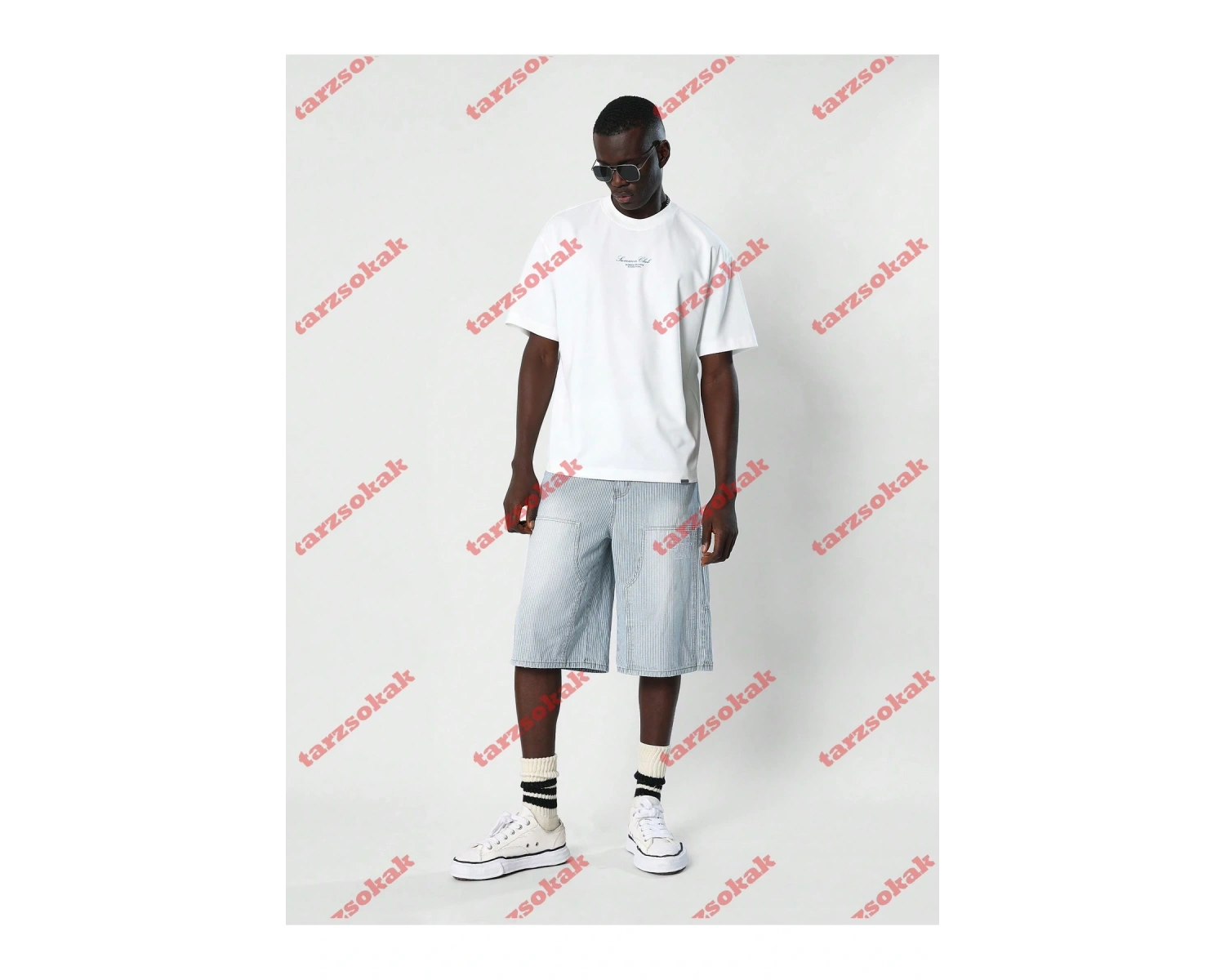 Model 3180 Erkek Yazlık Yuvarlak Yaka Kısa Kollu Günlük Tişört, Yaz