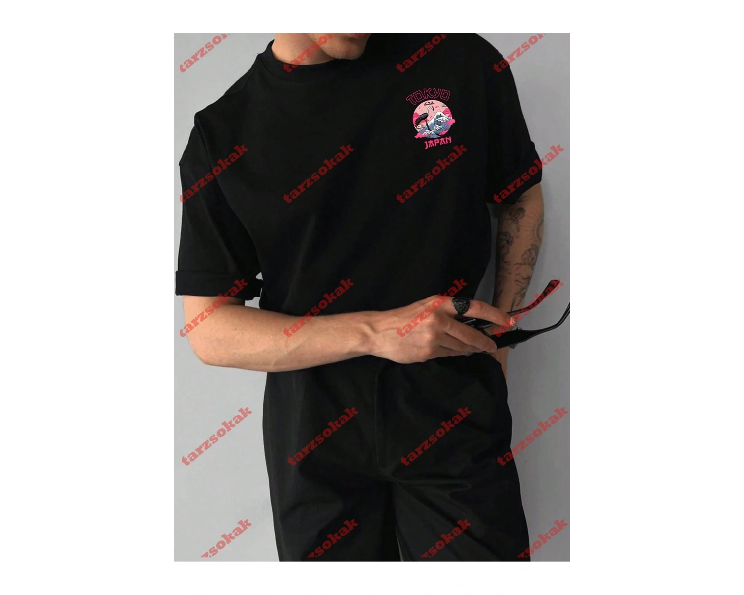 Model 3186 Erkek Yazlık Yuvarlak Yaka Kısa Kollu Günlük Tişört, Yaz