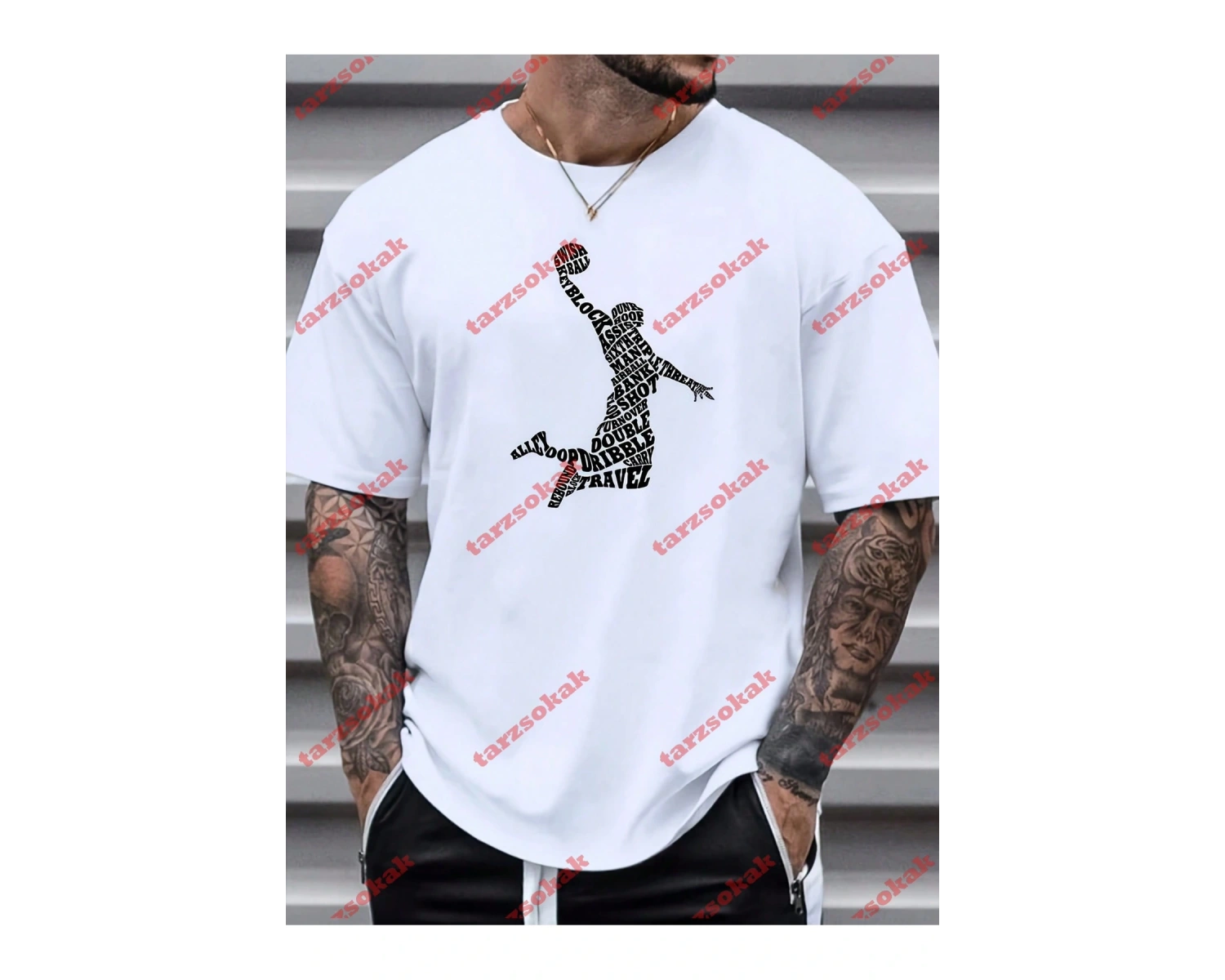 Model 3191 Erkek Yazlık Yuvarlak Yaka Kısa Kollu Günlük Tişört, Yaz