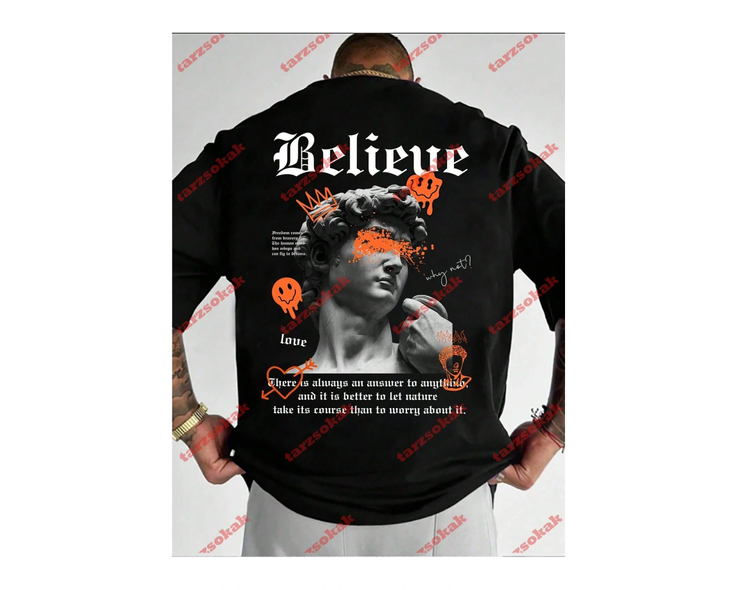 Model 3194 Erkek Yazlık Yuvarlak Yaka Kısa Kollu Günlük Tişört, Yaz