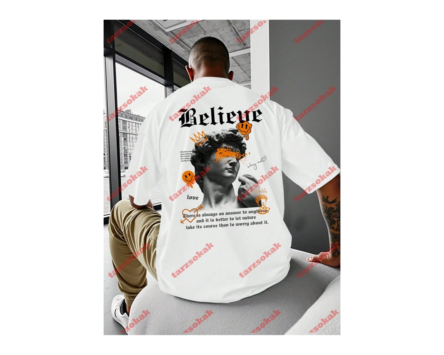 Model 3194 Erkek Yazlık Yuvarlak Yaka Kısa Kollu Günlük Tişört, Yaz