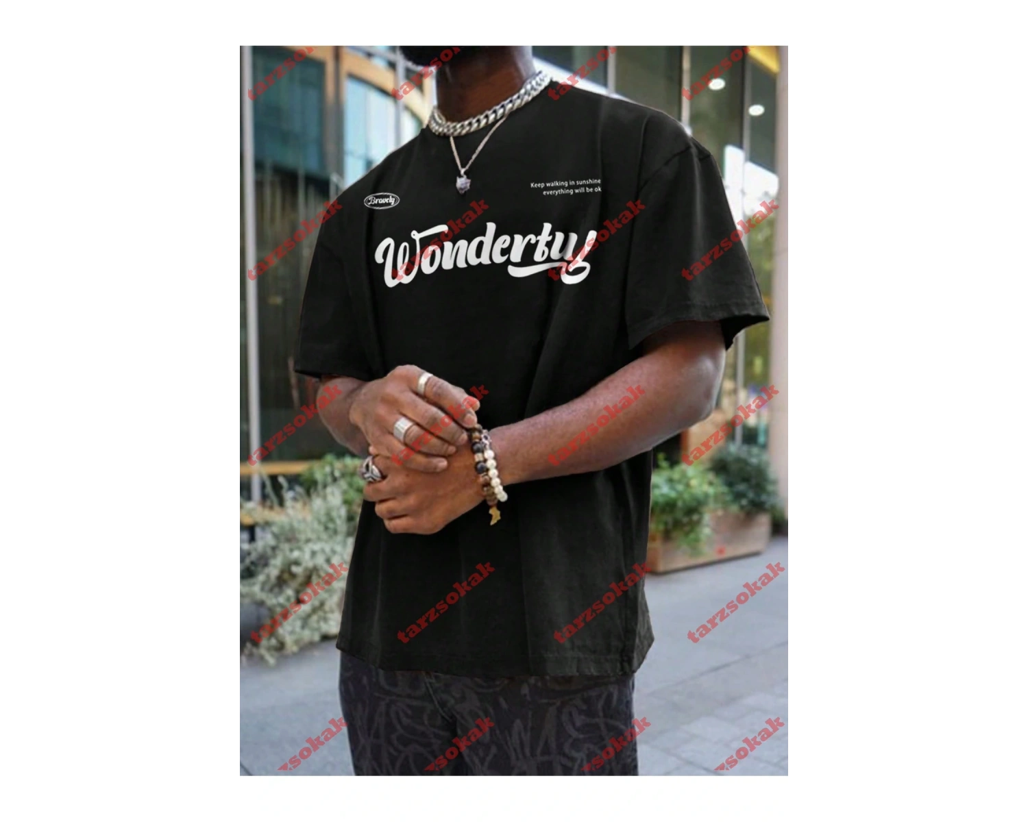 Model 3200 Erkek Yazlık Yuvarlak Yaka Kısa Kollu Günlük Tişört, Yaz