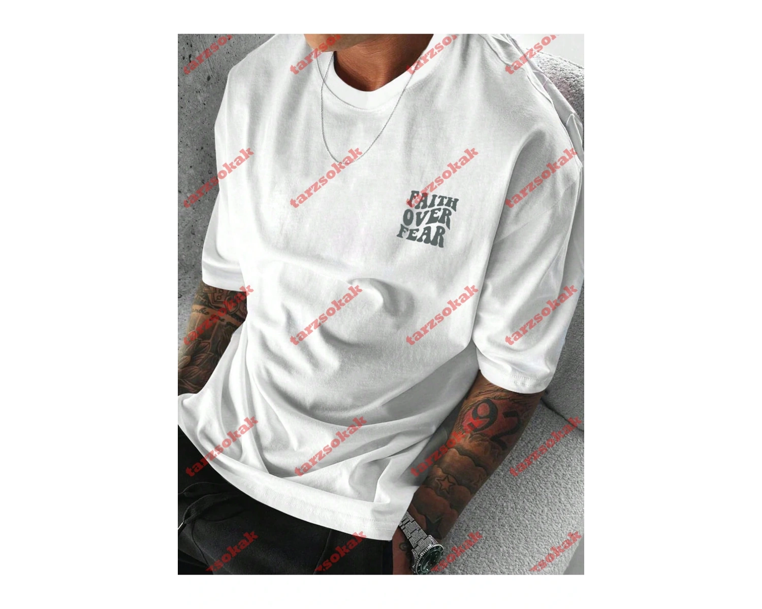 Model 3201 Erkek Yazlık Yuvarlak Yaka Kısa Kollu Günlük Tişört, Yaz