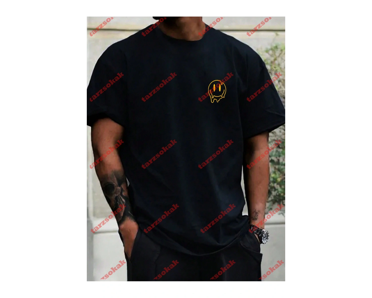 Model 3206 Erkek Yazlık Yuvarlak Yaka Kısa Kollu Günlük Tişört, Yaz